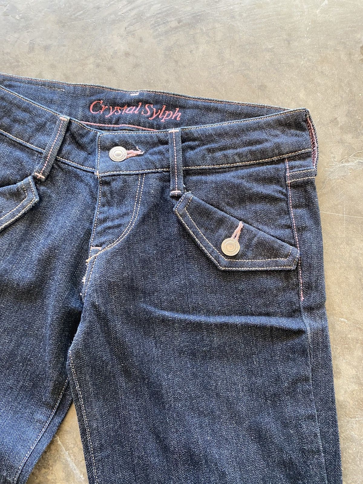 Blue Blue Japan × Hysteric Glamour × Japanese Brand Flare Jeans Crystal Sylph Blue Denim Size 28" / US 6 / IT 42 - 6 Thumbnail