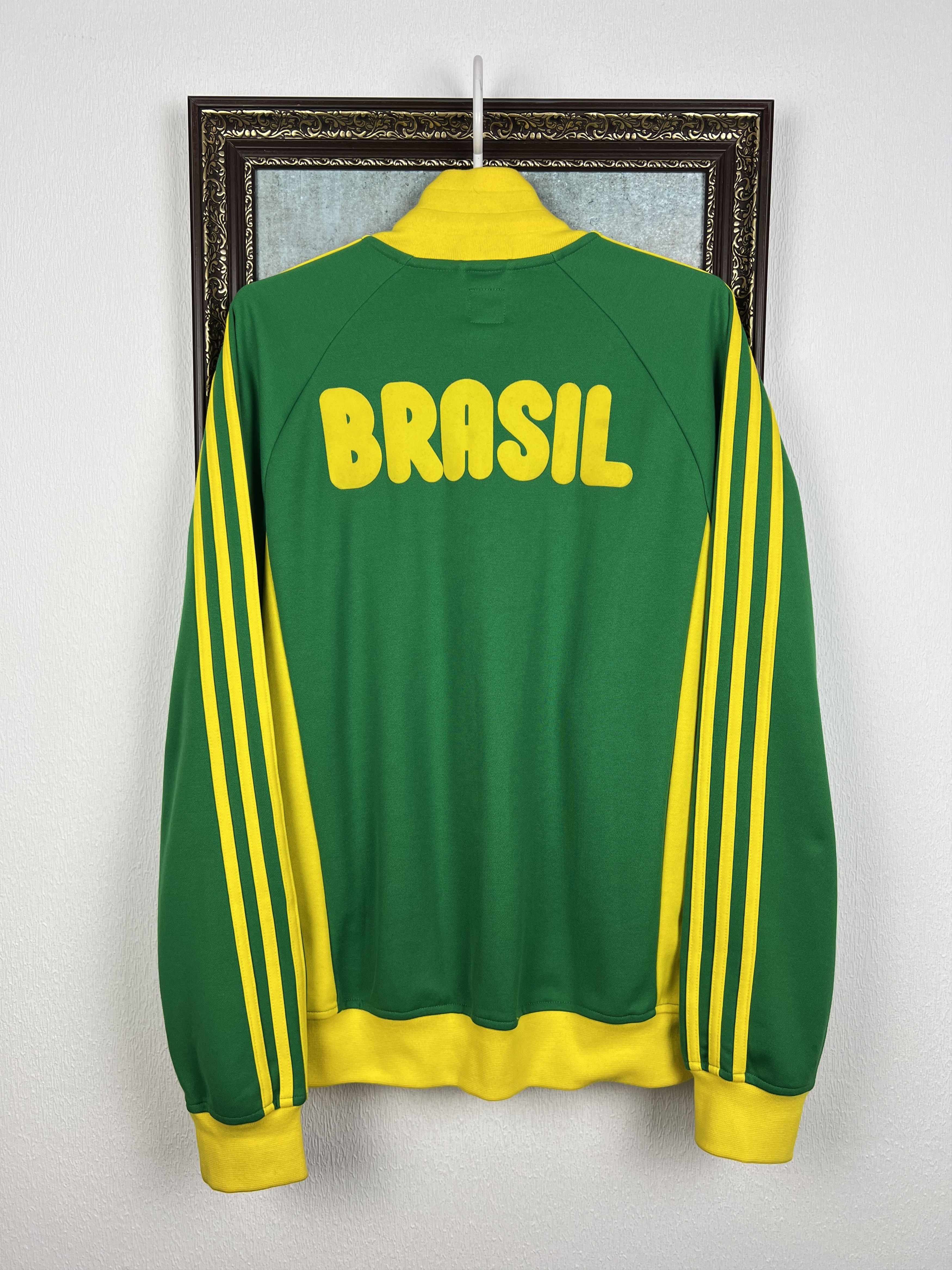 Adidas Originals Brazil Football Jacket Soccer World Cup Track Top Size US M / EU 48-50 / 2 - 10 Thumbnail