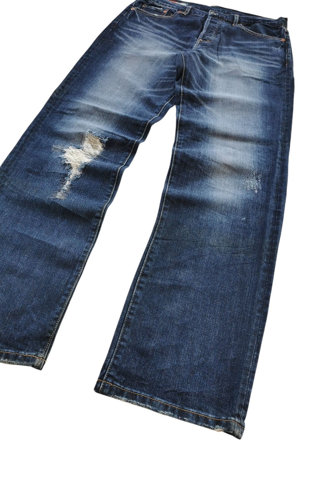 Kapital Vintage Rock Wood Patches Faded Jeans Size US 34 / EU 50 - 6 Thumbnail