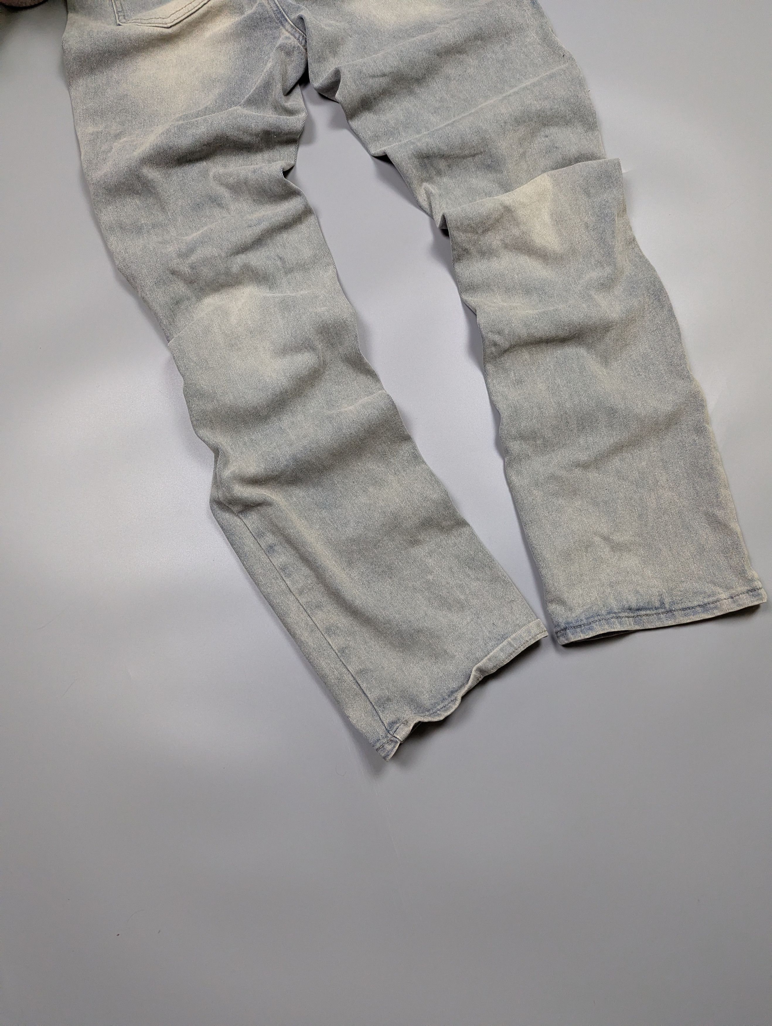 Japanese Brand SUMWON Vintage Y2K Distressed Gray Ripped Avant-Garde Jeans Size 28" / US 6 / IT 42 - 12 Thumbnail