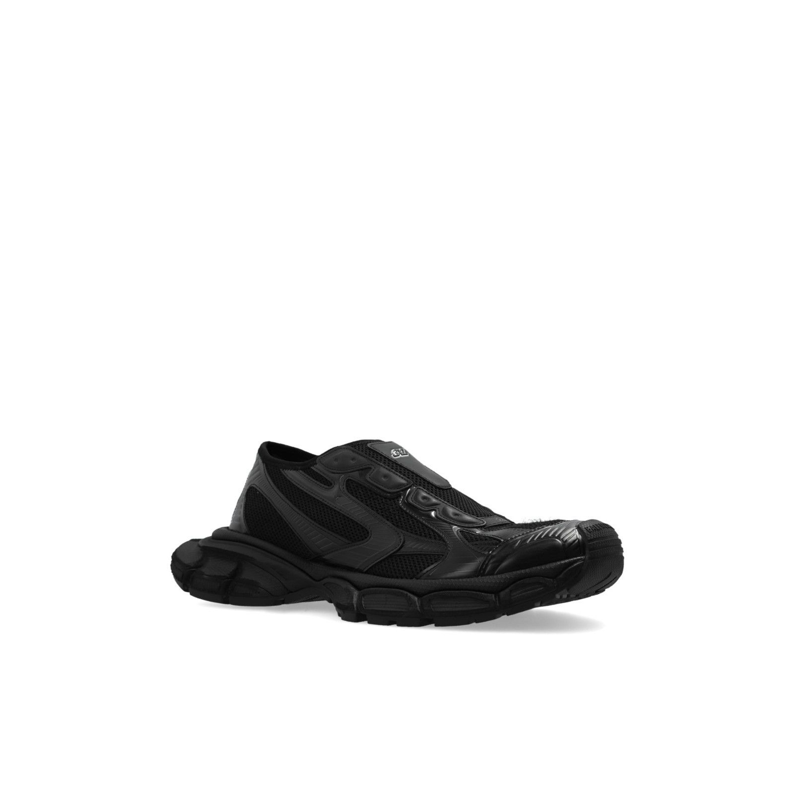 BALENCIAGA 3XL Men's Black Slip On Sneakers New (Euro Size:1