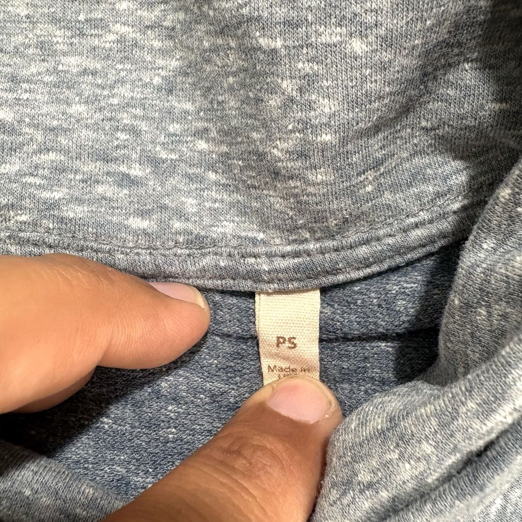 Soft Surroundings Soft Surroundings Blouse Tunic Long Sleeve Cowl Neck Button Lightweight Polyester Blend Seaport Heather Blue PS Petite Women Size S / US 4 / IT 40 - 5 Thumbnail