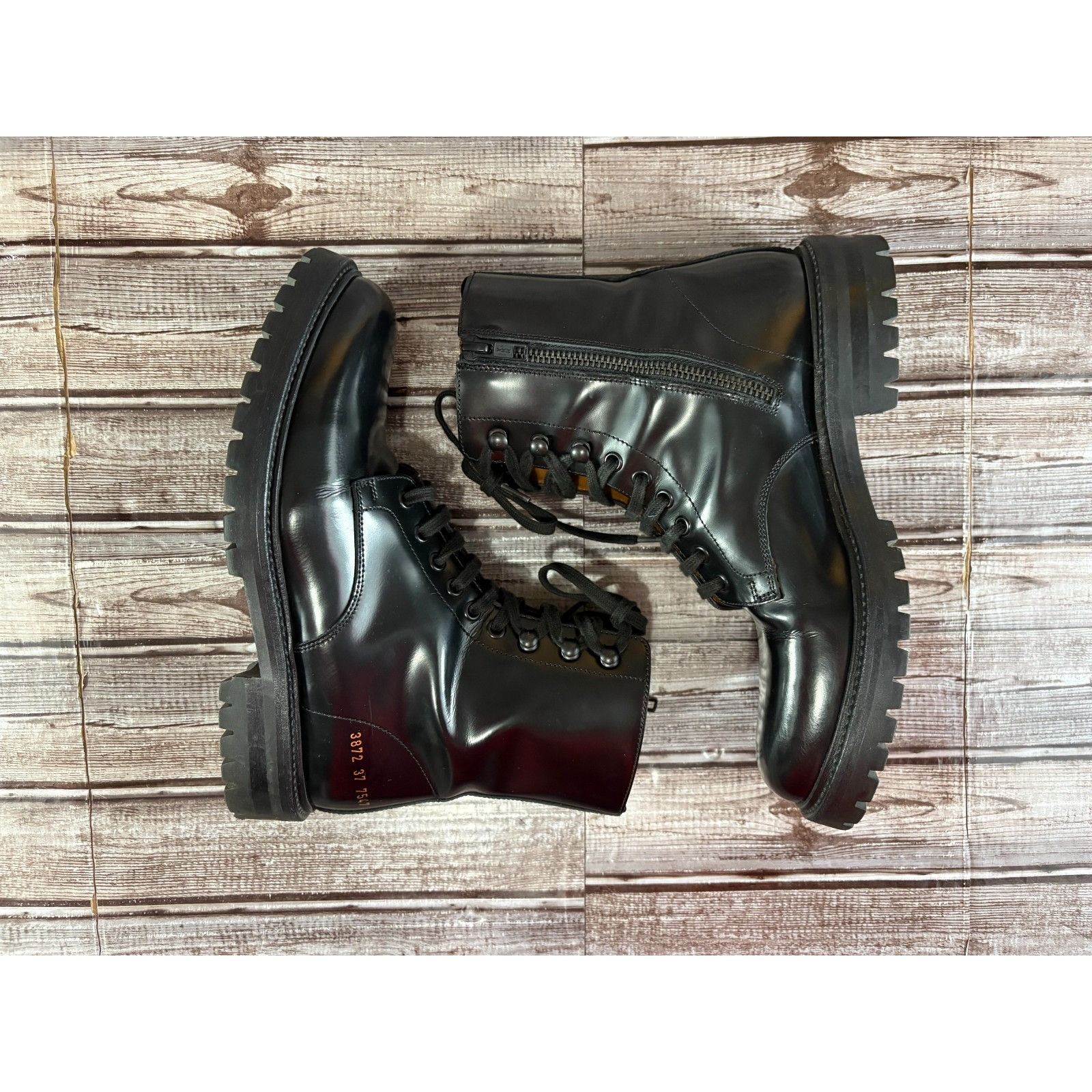 Common Projects Common Projects Combat Leather Boot size 37 UE 7 US color Bl Size US 7 / IT 37 - 5 Thumbnail