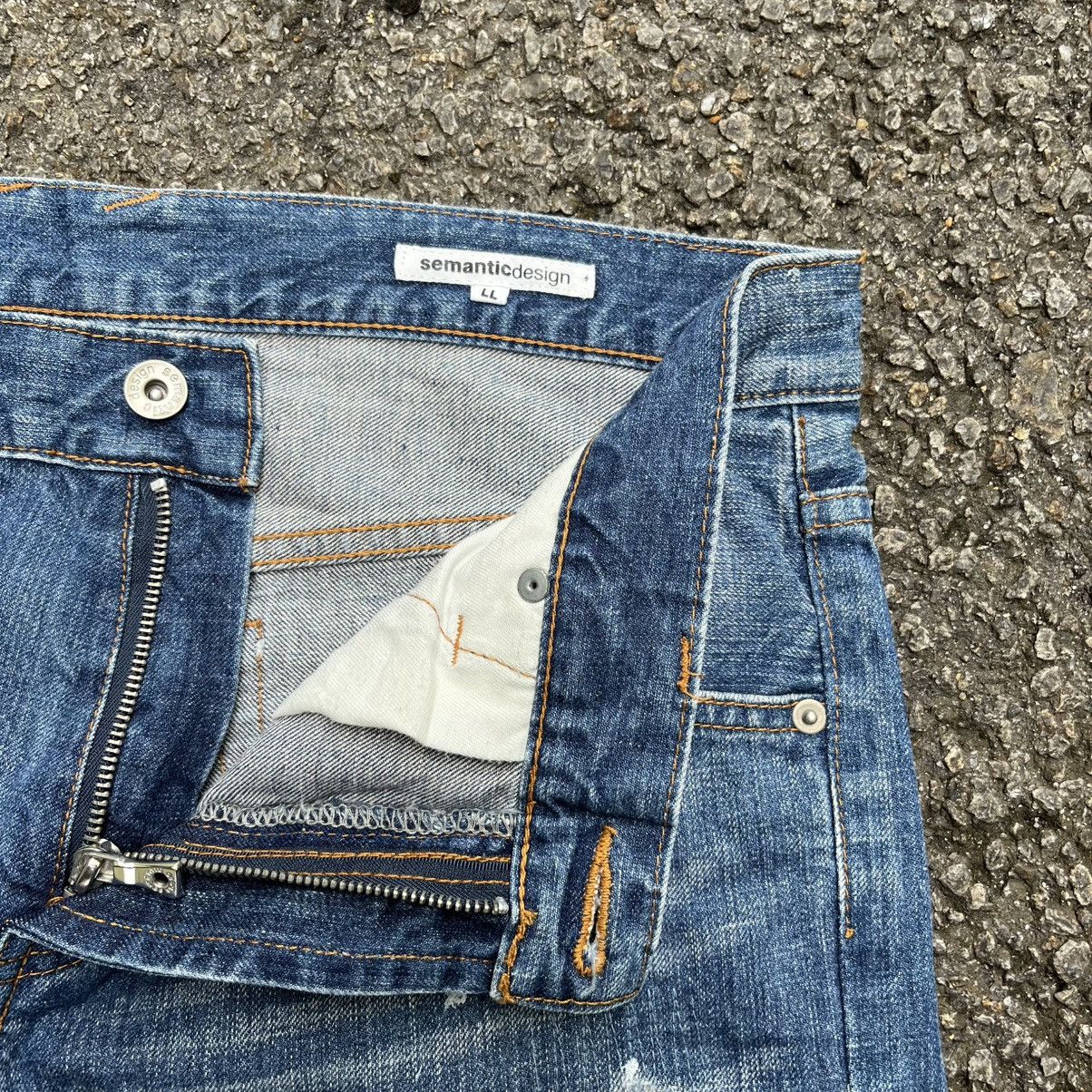 Hysteric Glamour Japanese Semantic Design Painted Denim Distressed Jeans Size US 32 / EU 48 - 7 Thumbnail