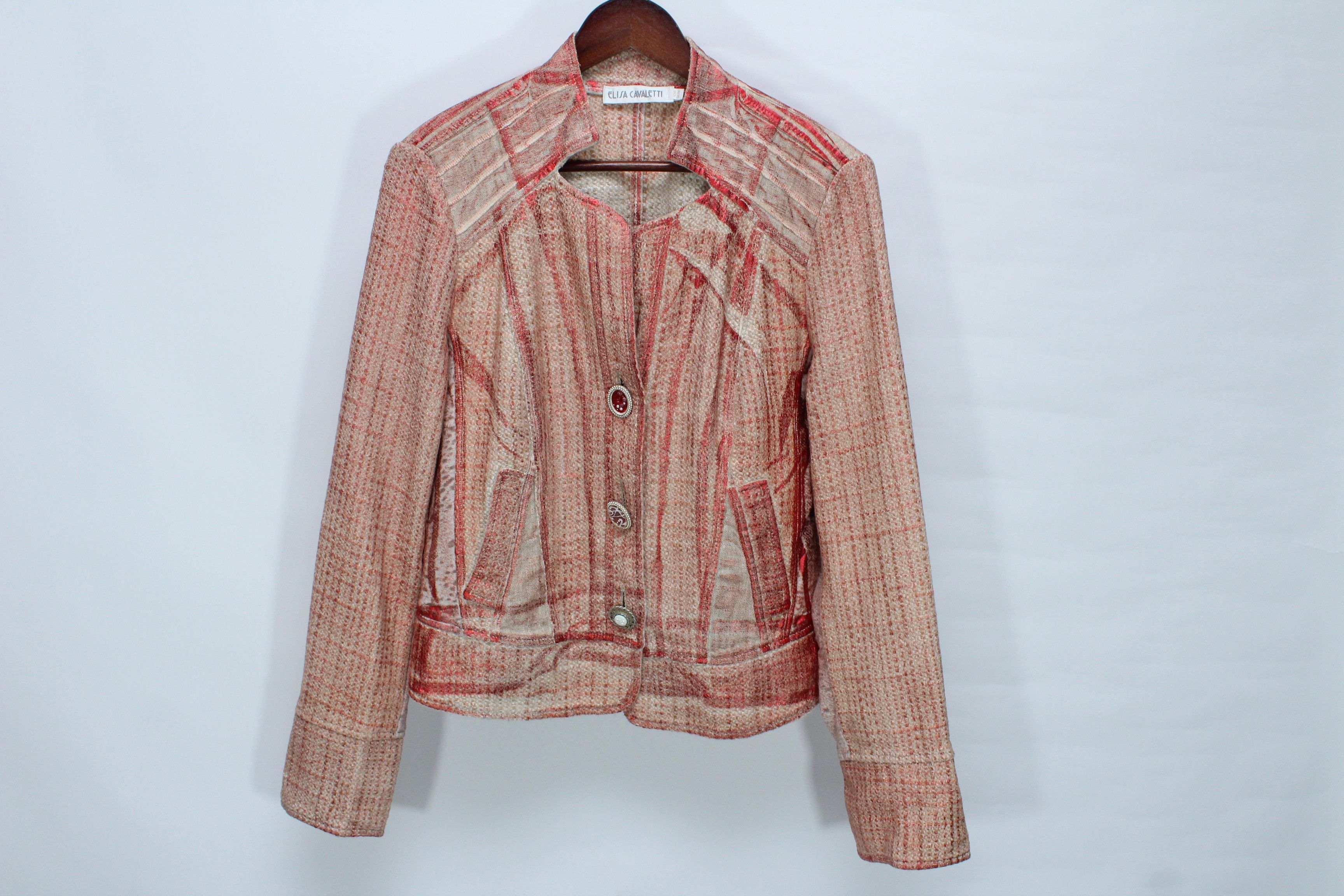Elisa Cavaletti Elisa Cavaletti Archival Textured Boho Artisan Jacket Unique Size L / US 10 / IT 46 - 2 Thumbnail
