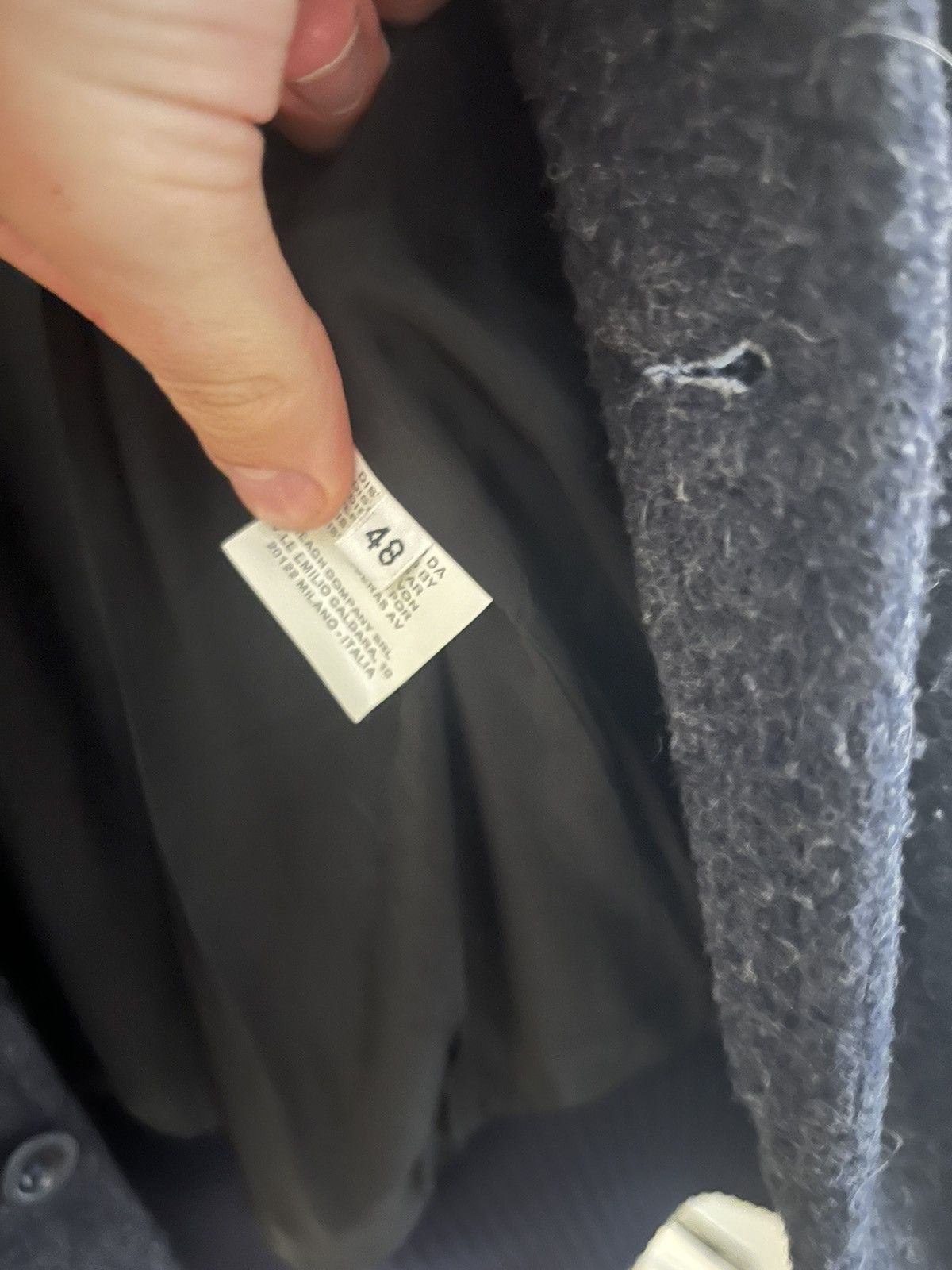 Valstar Valstar milano navy wool bomber jacket size it 48 / small Size US M / EU 48-50 / 2 - 3 Thumbnail