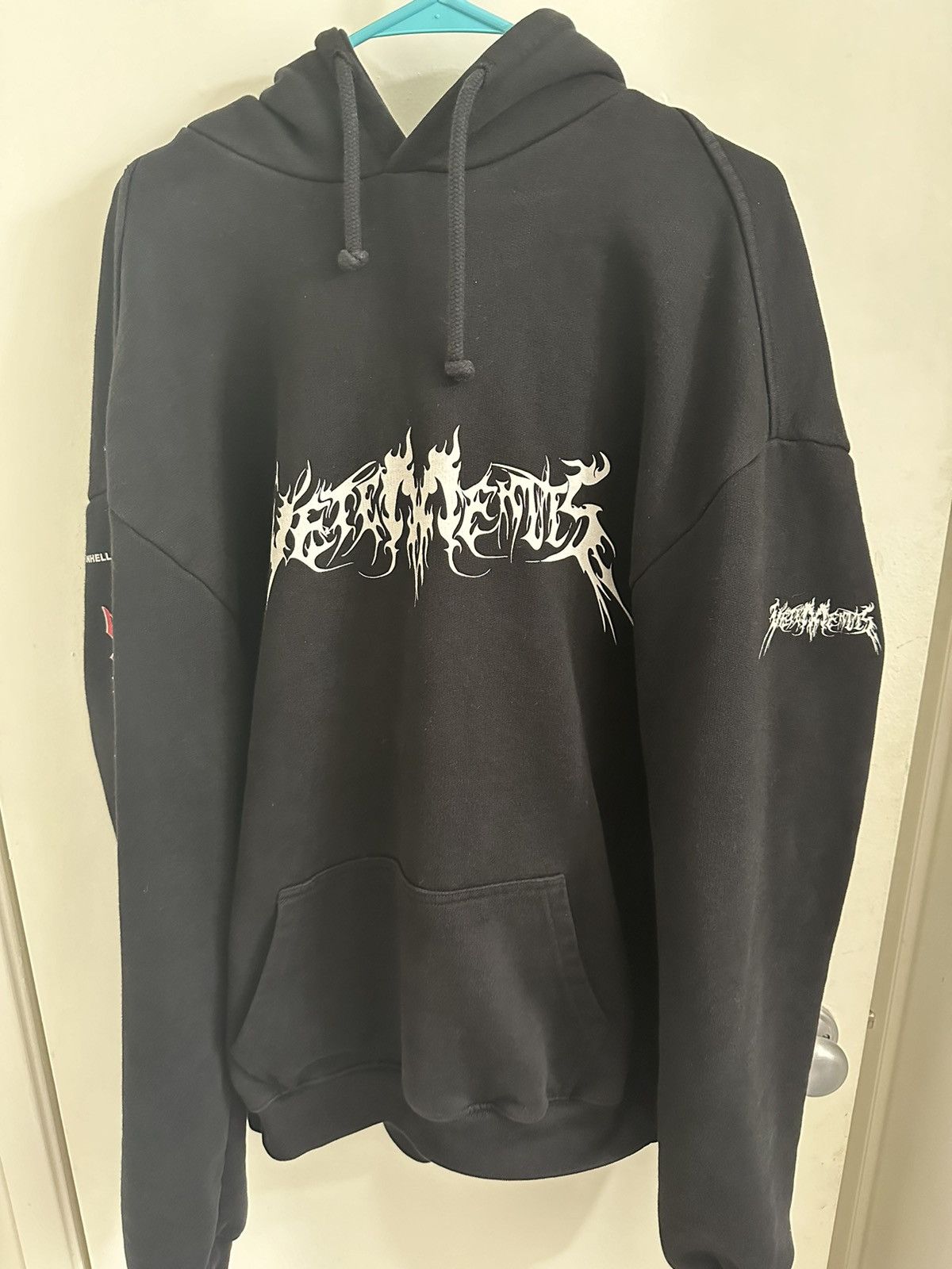 Pre-owned Total Fucking Darkness Hoodie In Black