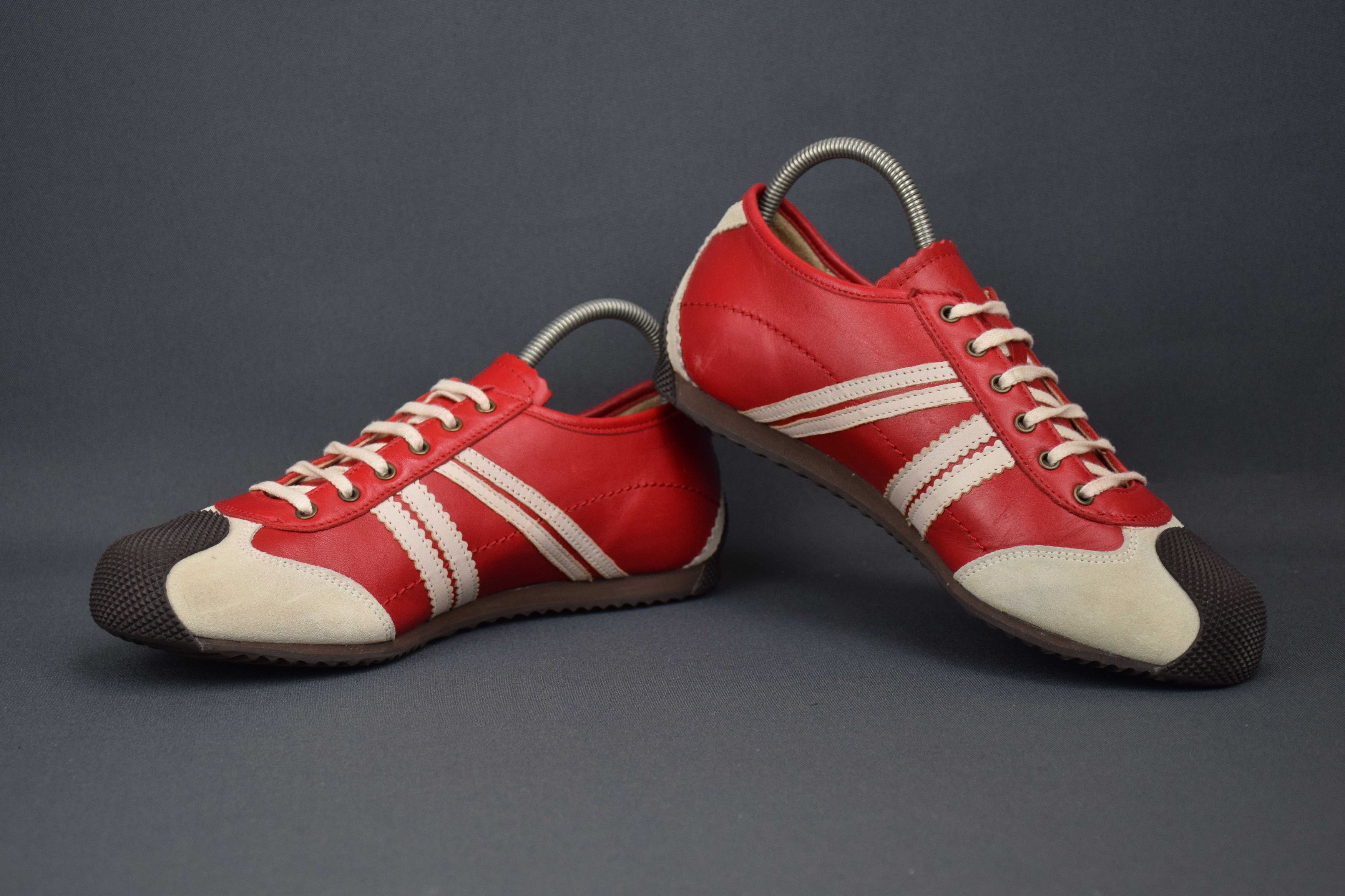 Other × Vintage Zeha Berlin Handballer Red Leather Sneakers US 6 UK 4 EU 37 Size US 6 / IT 36 - 6 Thumbnail