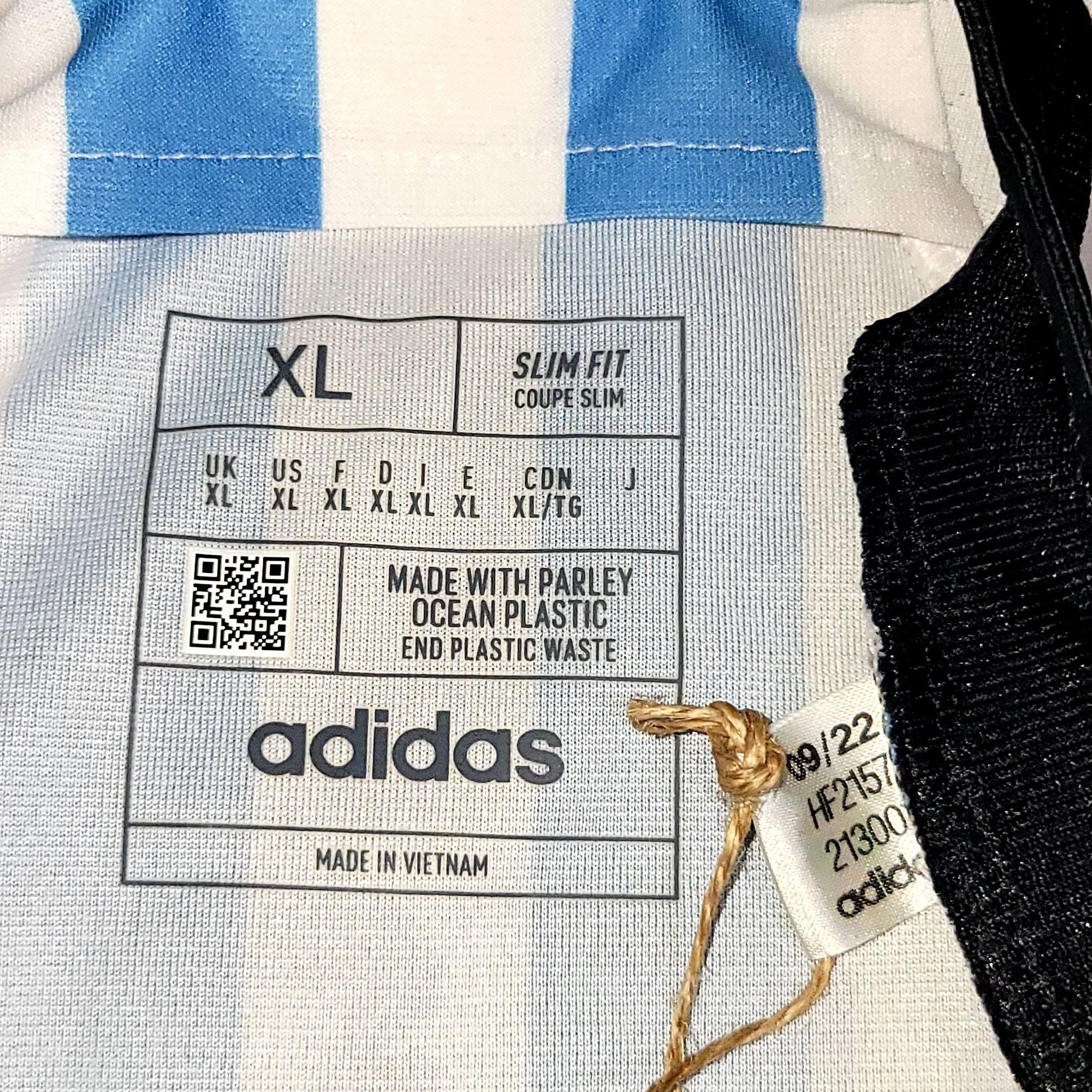 Adidas Messi Argentina 2022 FINAL PLAYER ISSUE Soccer Jersey BNWT Size US XL / EU 56 / 4 - 8 Thumbnail