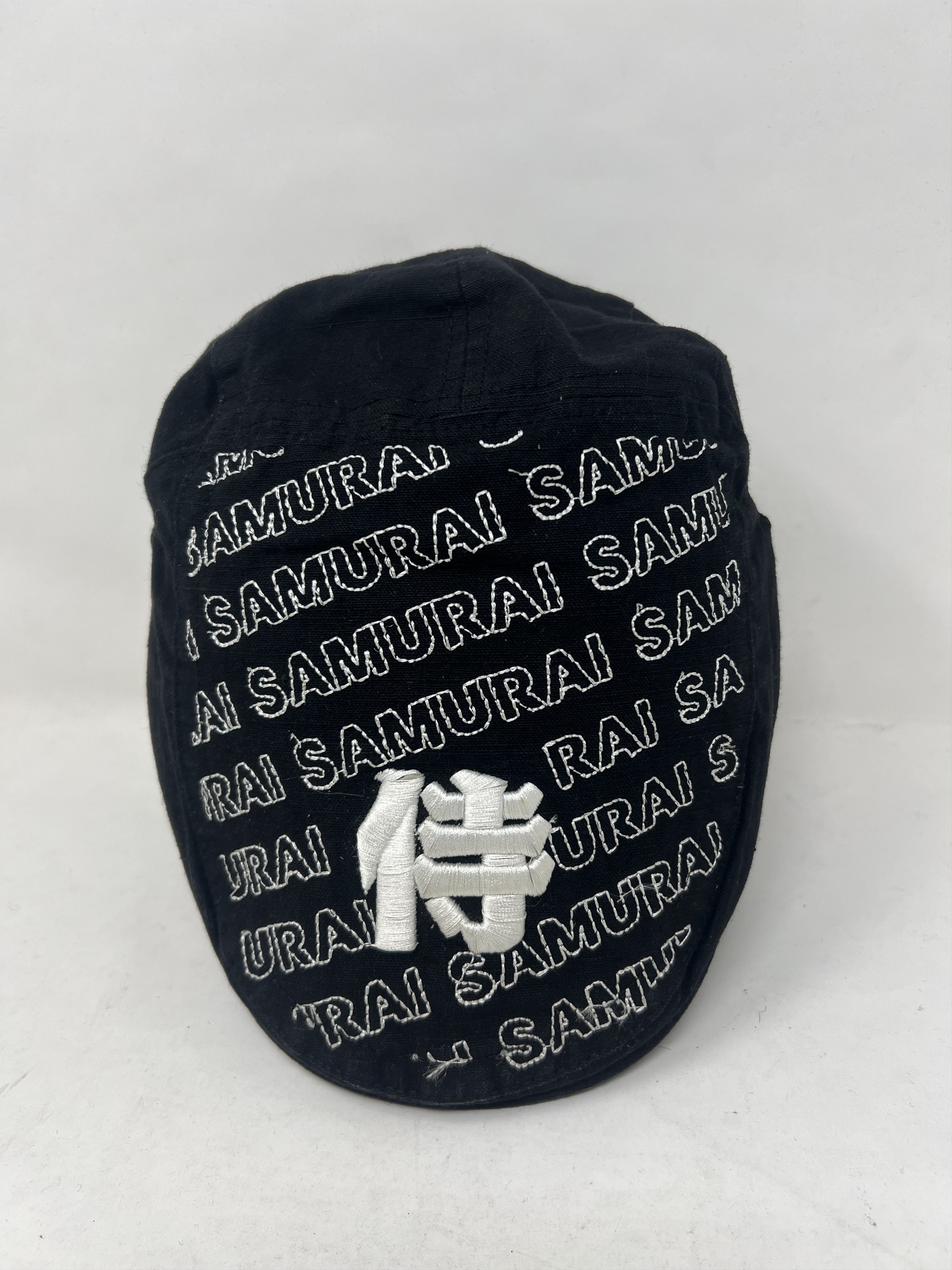If Six Was Nine Samurai Embroidery Flat Baretta Hat Size ONE SIZE - 6 Thumbnail