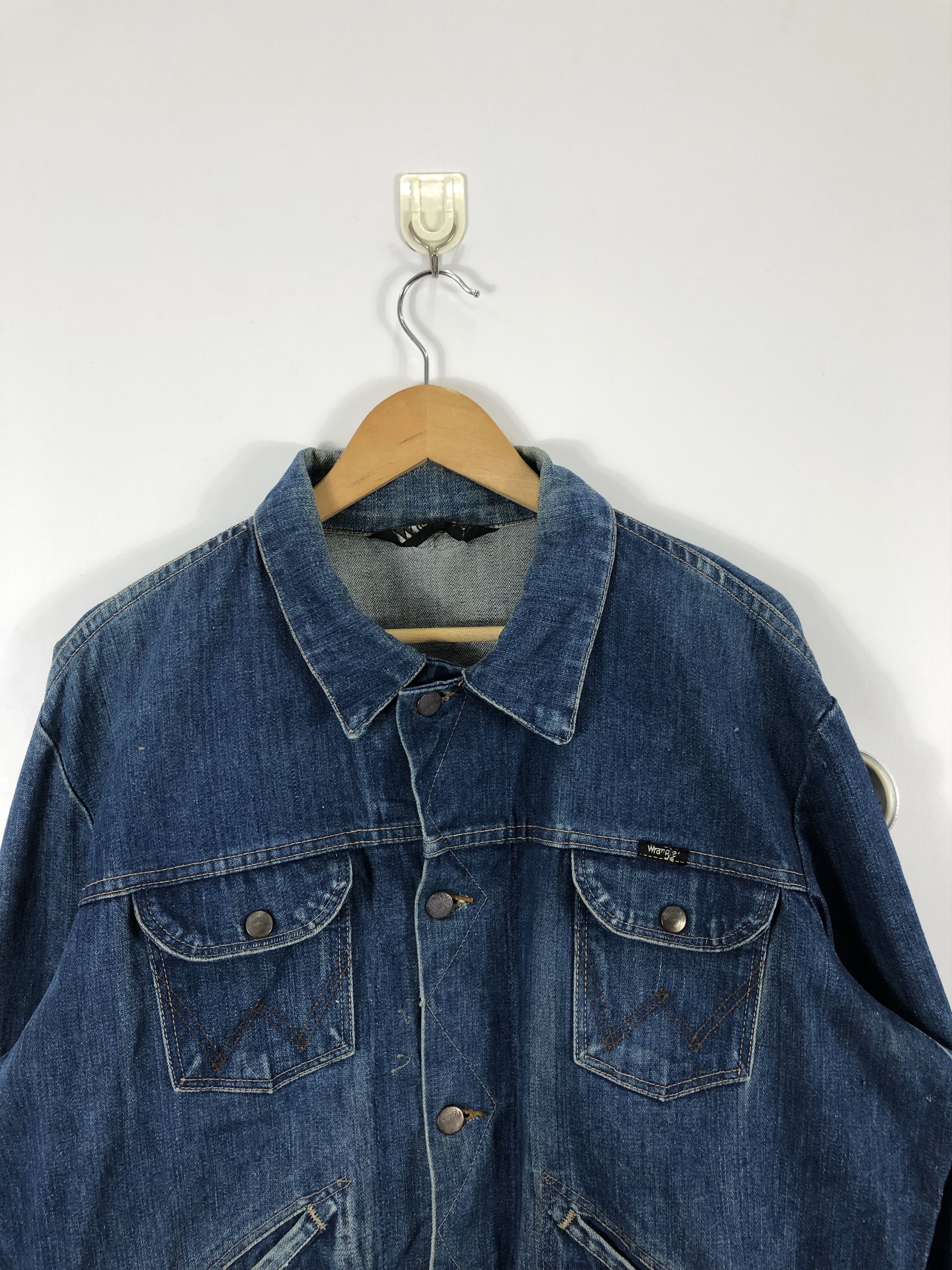 Vintage Vintage 90s Wrangler Denim Jacket J0532 Size US L / EU 52-54 / 3 - 2 Thumbnail