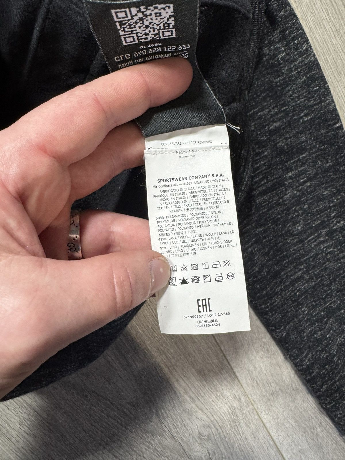 Stone Island Stone Island Shadow Project Grey Black Kangaroo Sweatshirt Size US M / EU 48-50 / 2 - 7 Thumbnail