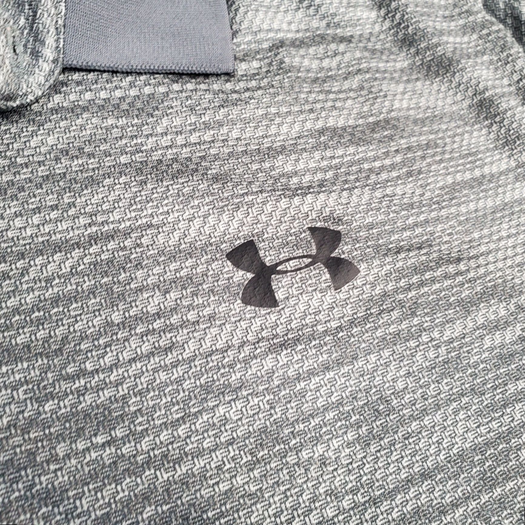 Under Armour Under Armour Polo Shirt Mens Large Gray Performance Stretch Heather Shirt Polo Casual Golf Logo 808 Size US L / EU 52-54 / 3 - 3 Thumbnail