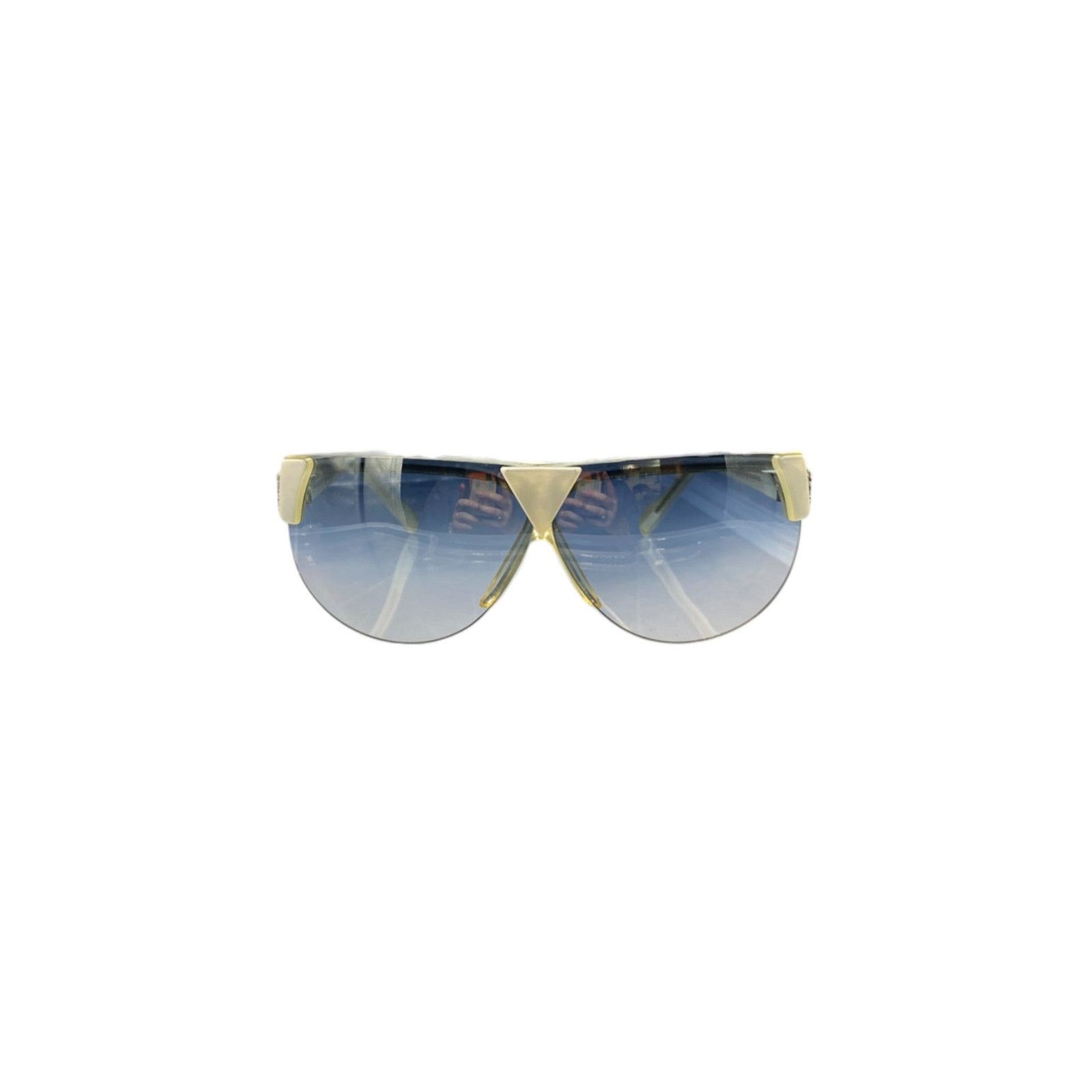 Yves Saint Laurent Oversized Ivory Sunglasses Size ONE SIZE - 1 Thumbnail