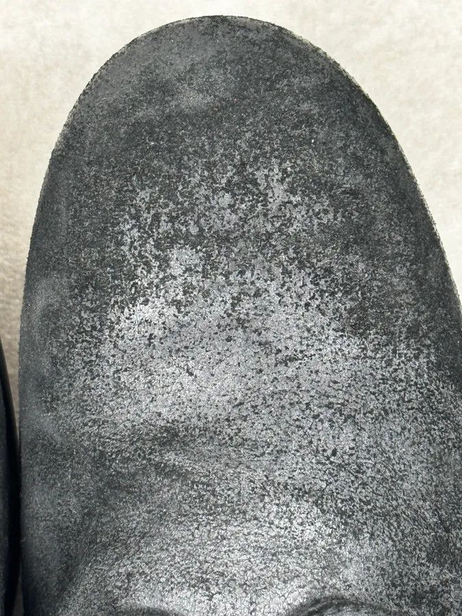 Dolce & Gabbana 2000s Dolce & Gabbana Grey & Black Wrinkled Effect Leather Low Boots Size US 8 / EU 41 - 4 Thumbnail