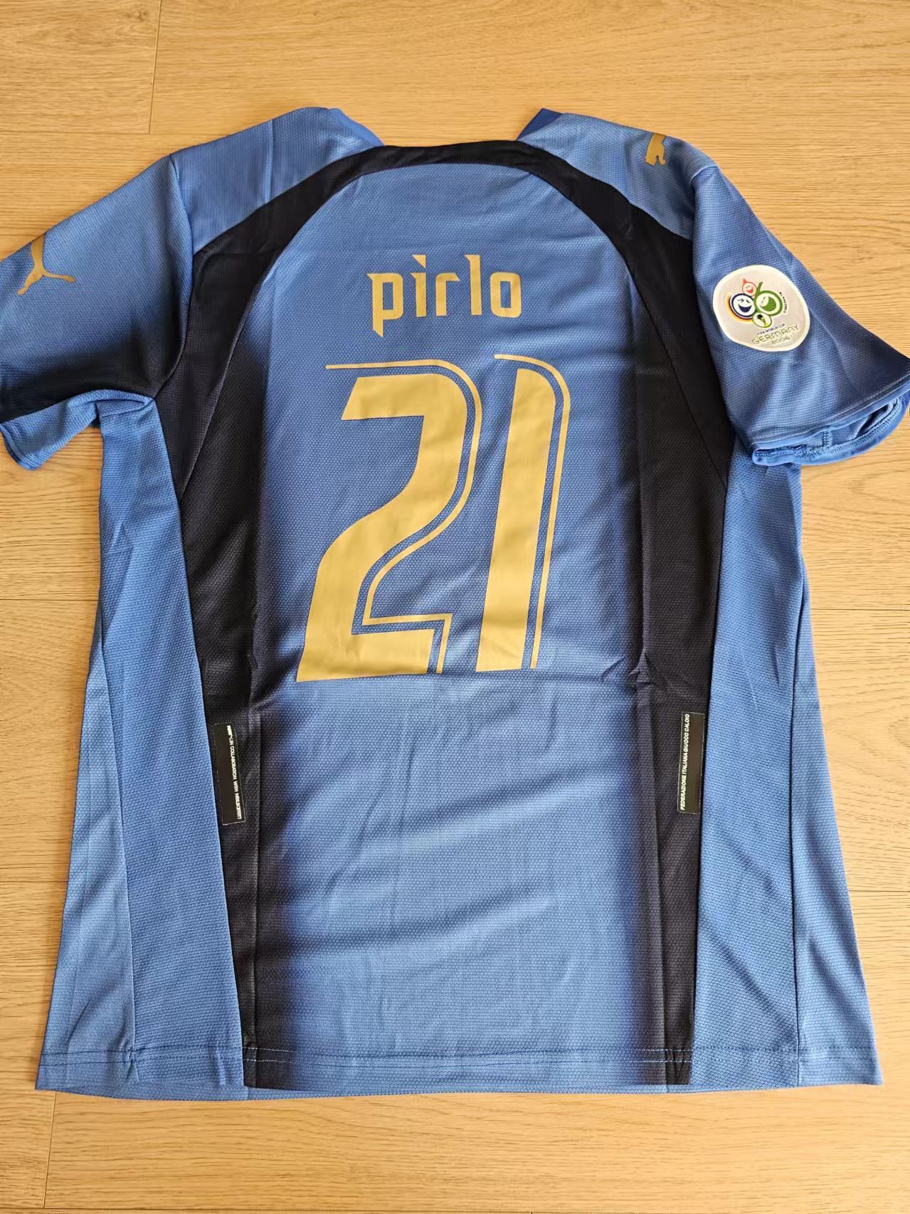 Other 2006 World Cup Italy 21 Andrea Pirlo Jersey Home Size US M / EU 48-50 / 2 - 1 Thumbnail