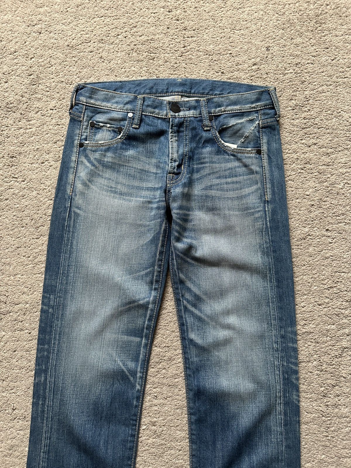Japanese Brand 2000s Immanoel Cross Pocket Jeans Size US 30 / EU 46 - 8 Thumbnail