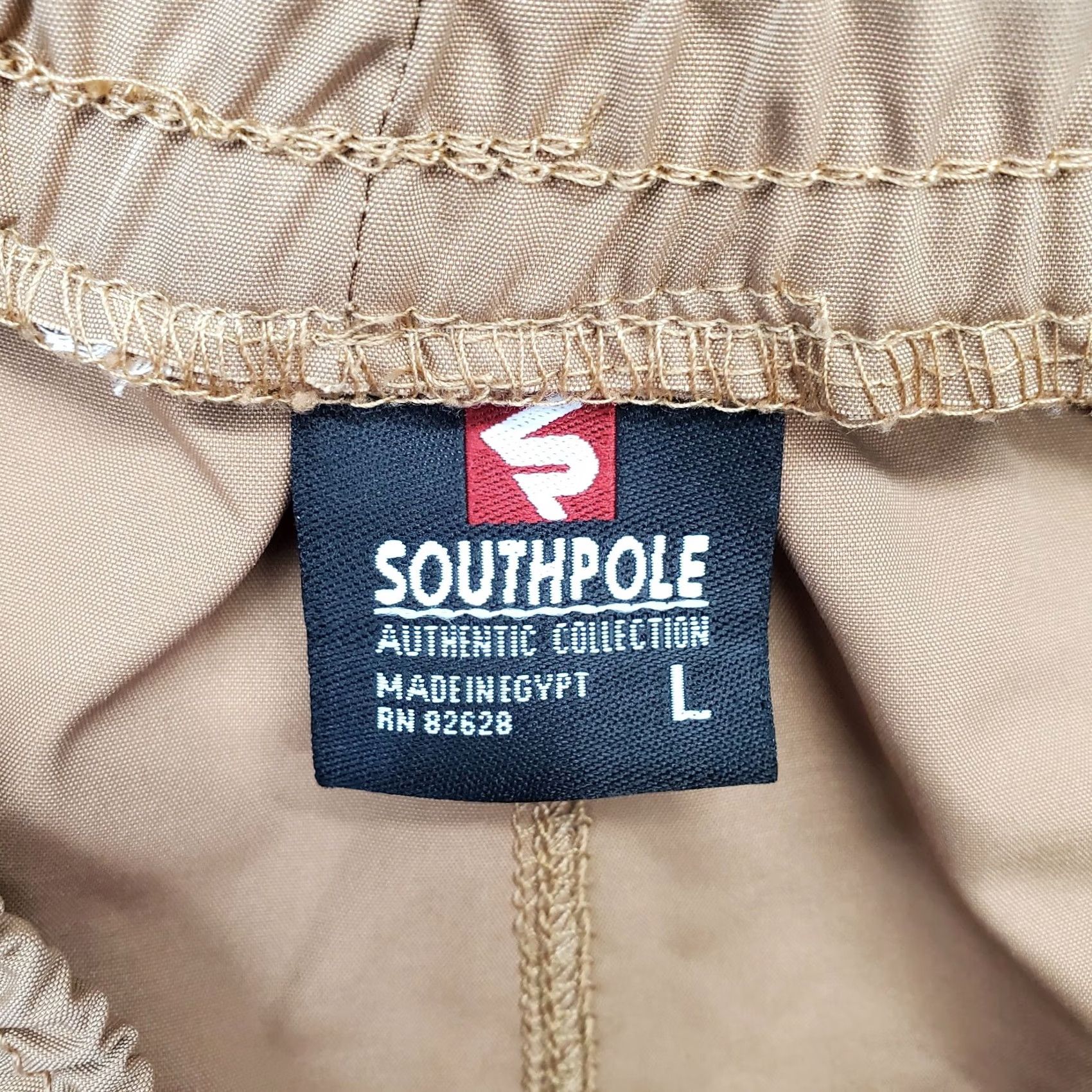 Southpole Southpole Mens Large Tan Quick Dry Drawstring Activewear Shorts Shirt Size US 33 - 6 Thumbnail