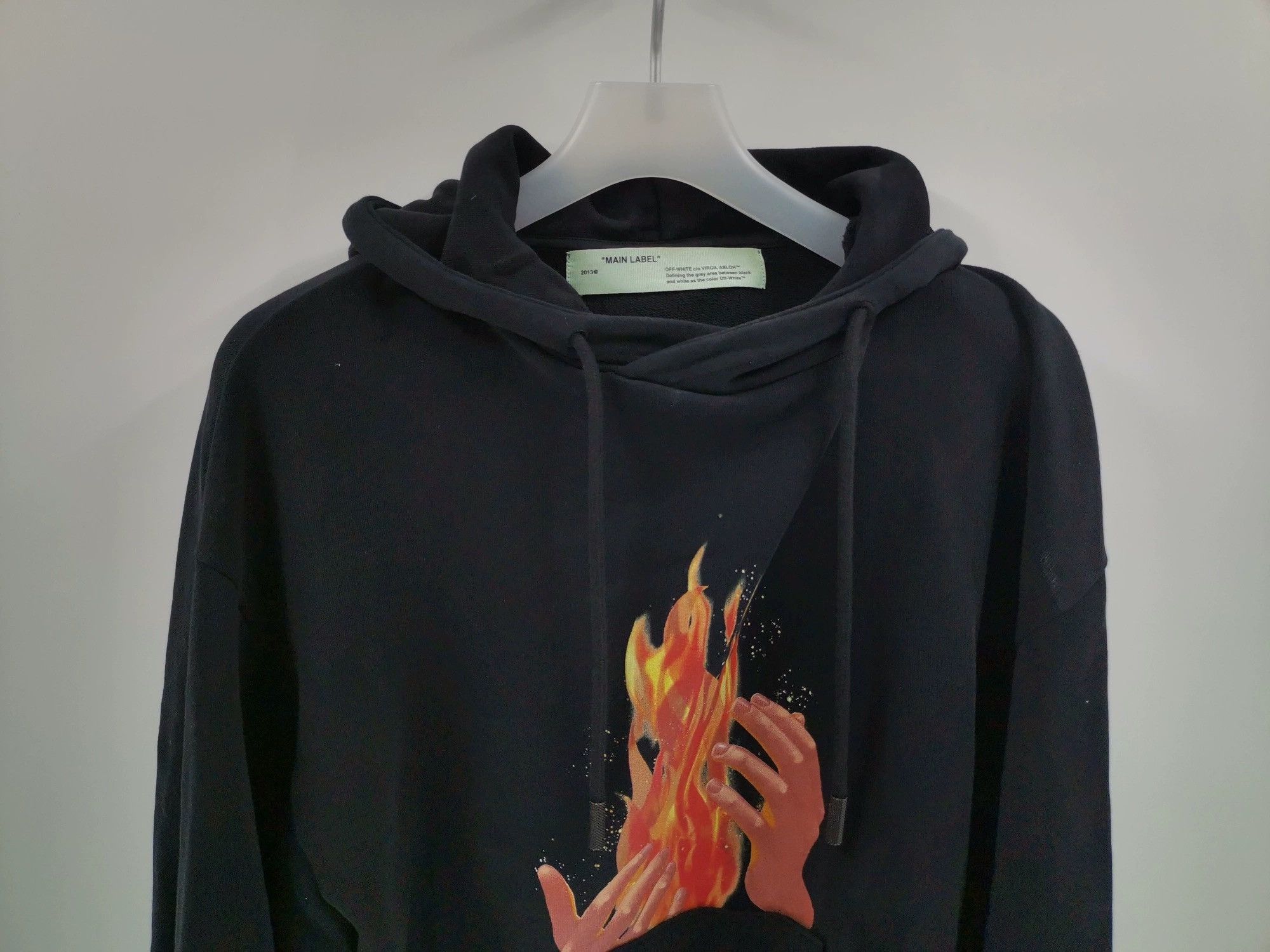 Off-White Off-White Diagonal Fire hoodie Size XXS / US 00 / IT 34 - 3 Thumbnail