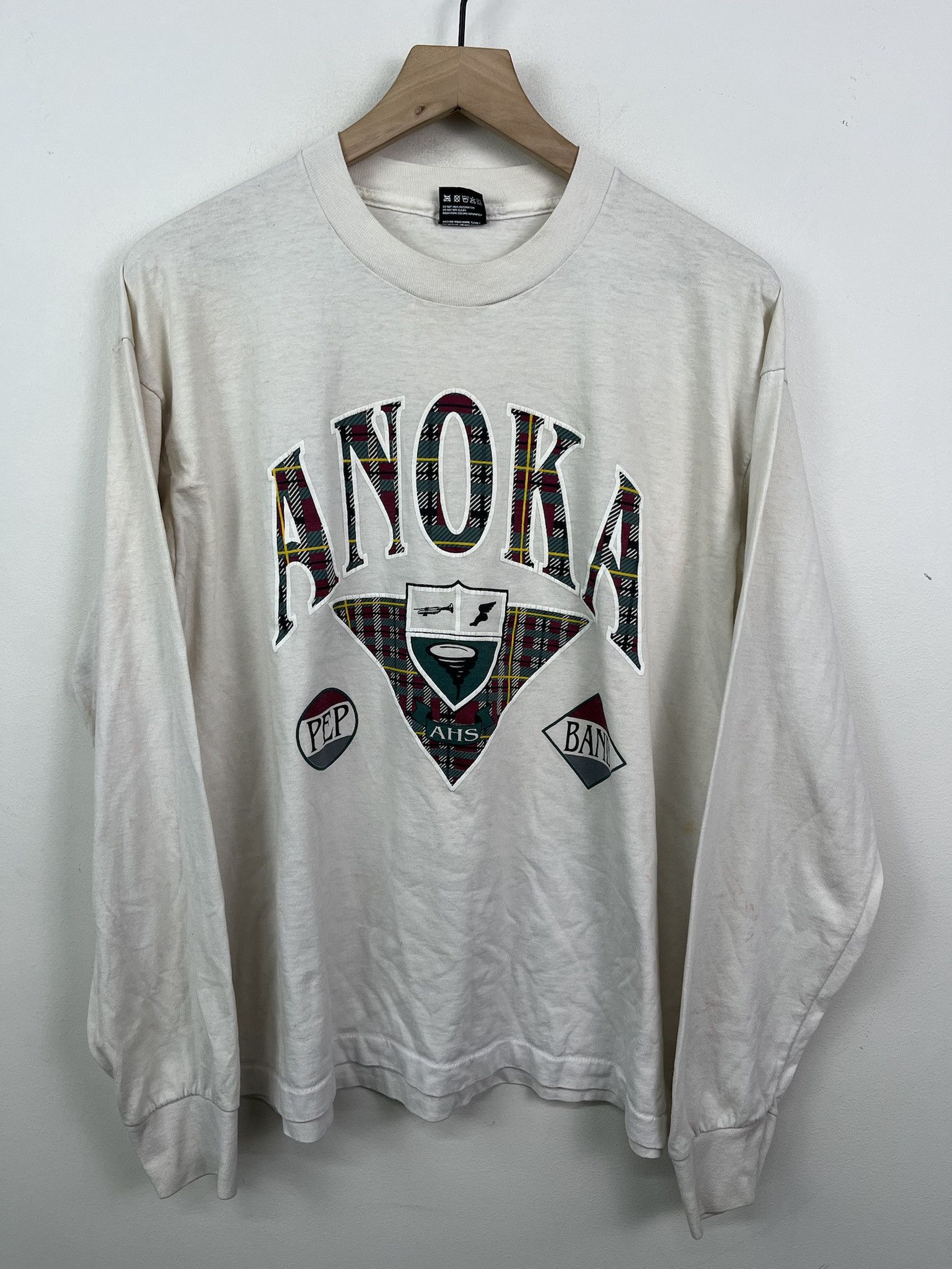 Vintage Vintage 80s Anika Prep Band Single Stitch Longsleeve T Shirt Size XL Size US XL / EU 56 / 4 - 1 Thumbnail