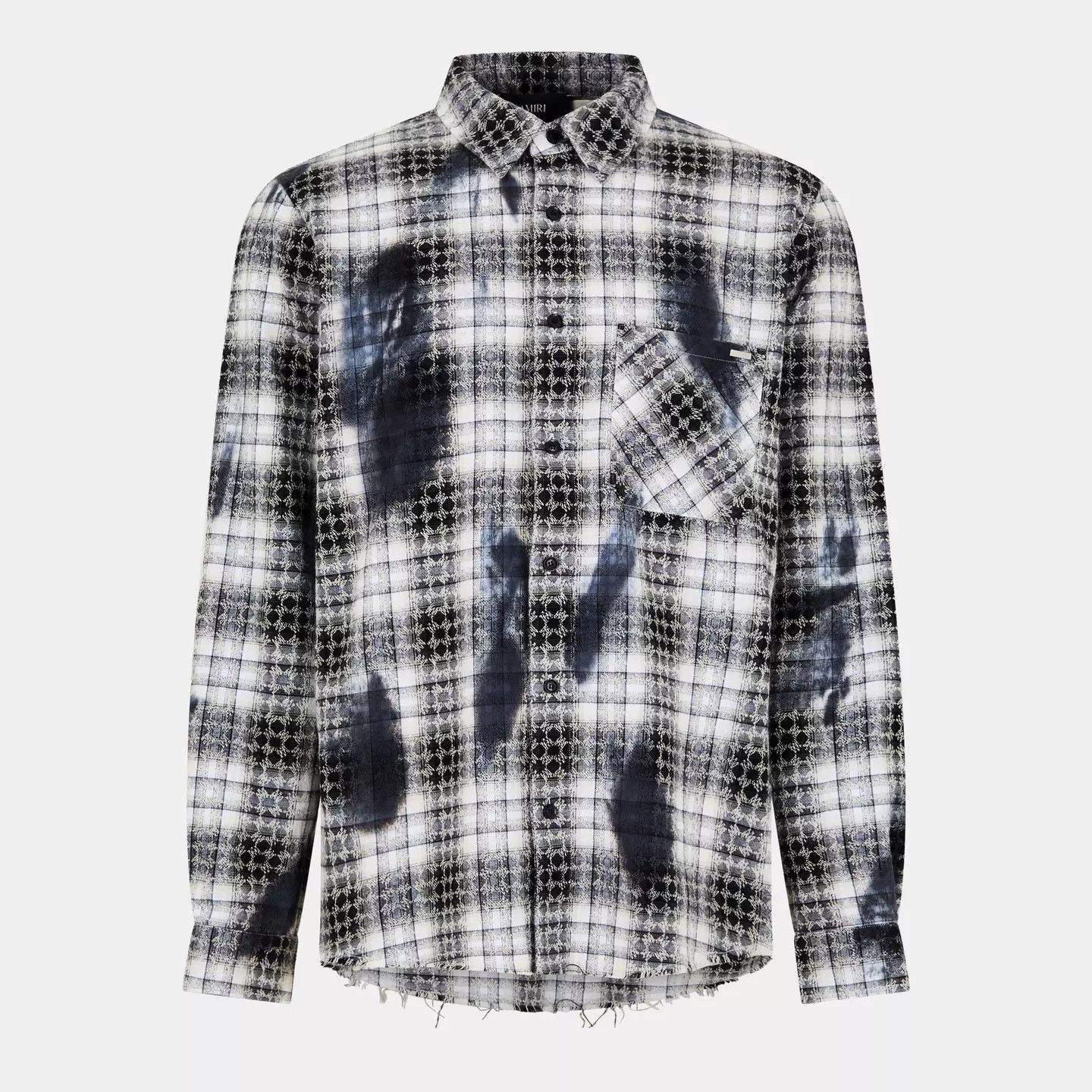 Amiri o1g2r1mq0426 Patterned Long Sleeve Tailored Fit Shirt Size US M / EU 48-50 / 2 - 1 Thumbnail