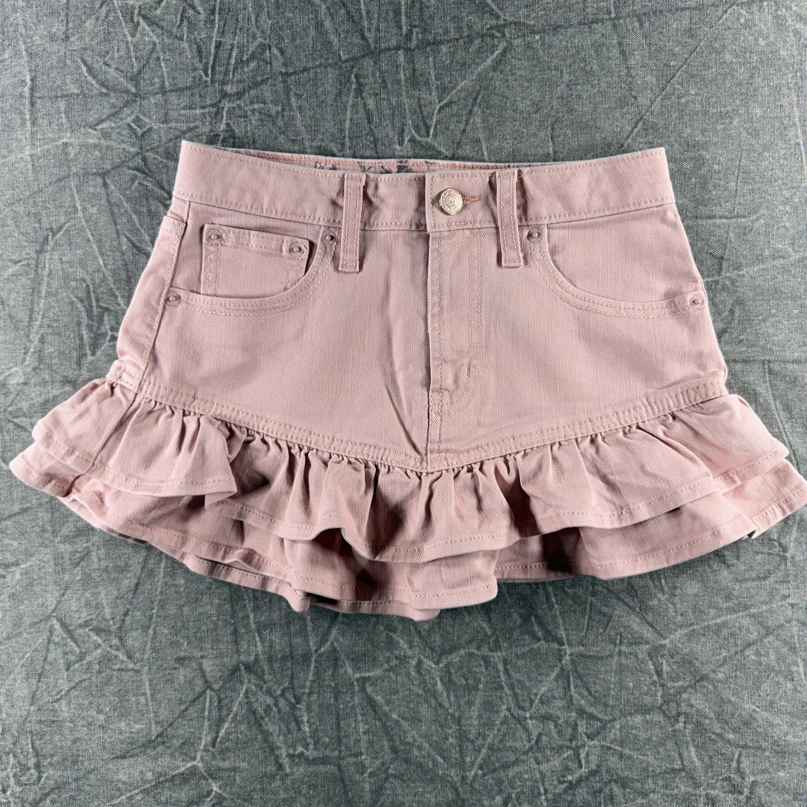 Gap Gap Skirt Kid's 10 Pink x LoveShackFancy Denim Size 24" / US 00 / IT 34 - 1 Thumbnail