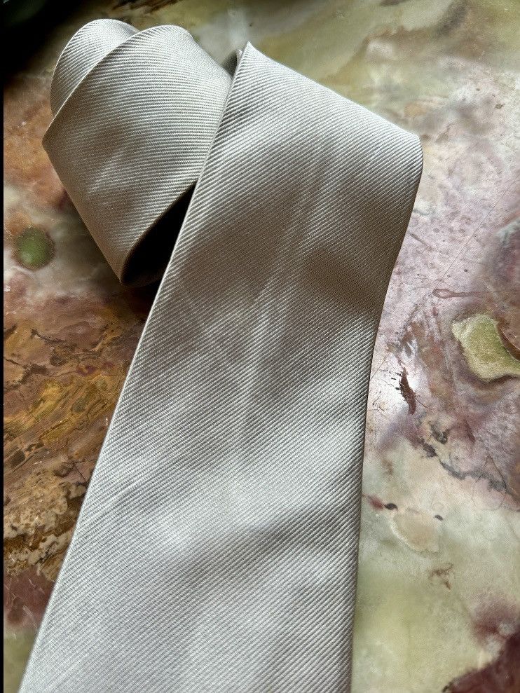Battistoni VINTAGE 1980s BATTISTONI ROMA for BONWIT TELLER TIE SILVER Size ONE SIZE - 2 Thumbnail