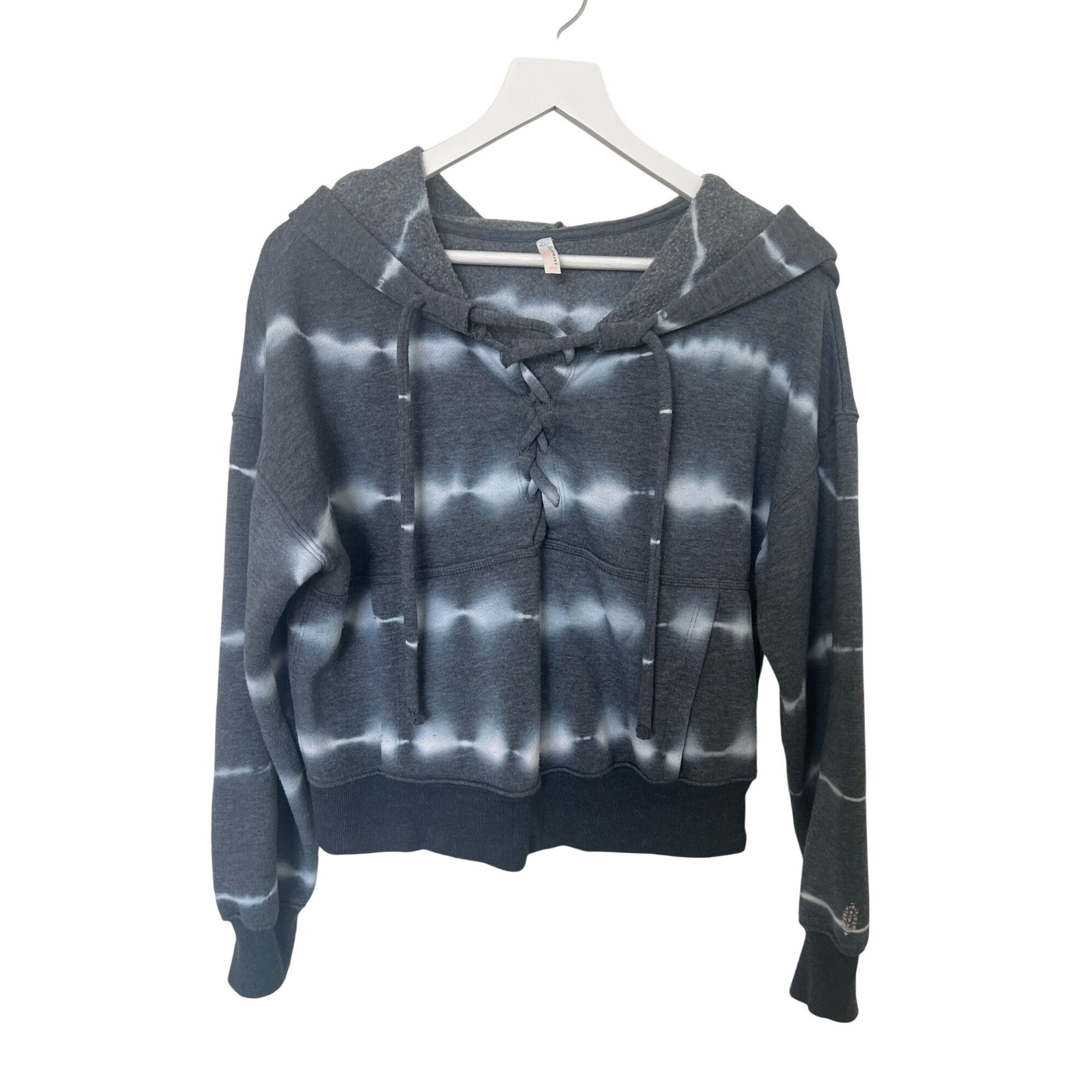 Free People Fp Movement Tie-Dye Lace-Up Hoodie Sweatshirt Size XS / US 0-2 / IT 36-38 - 2 Thumbnail