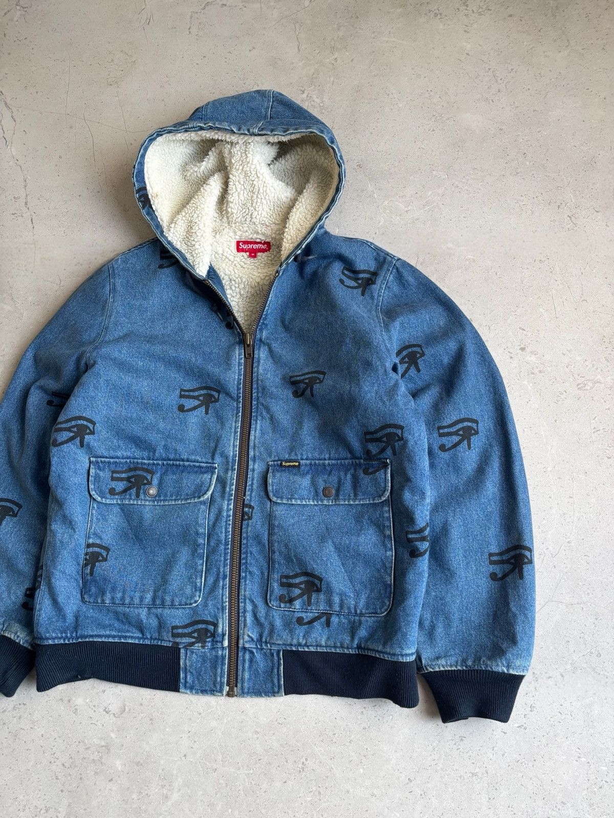 Supreme SUPREME FW13 EYE OF HORUS DENIM JACKET Size US M / EU 48-50 / 2 - 3 Thumbnail