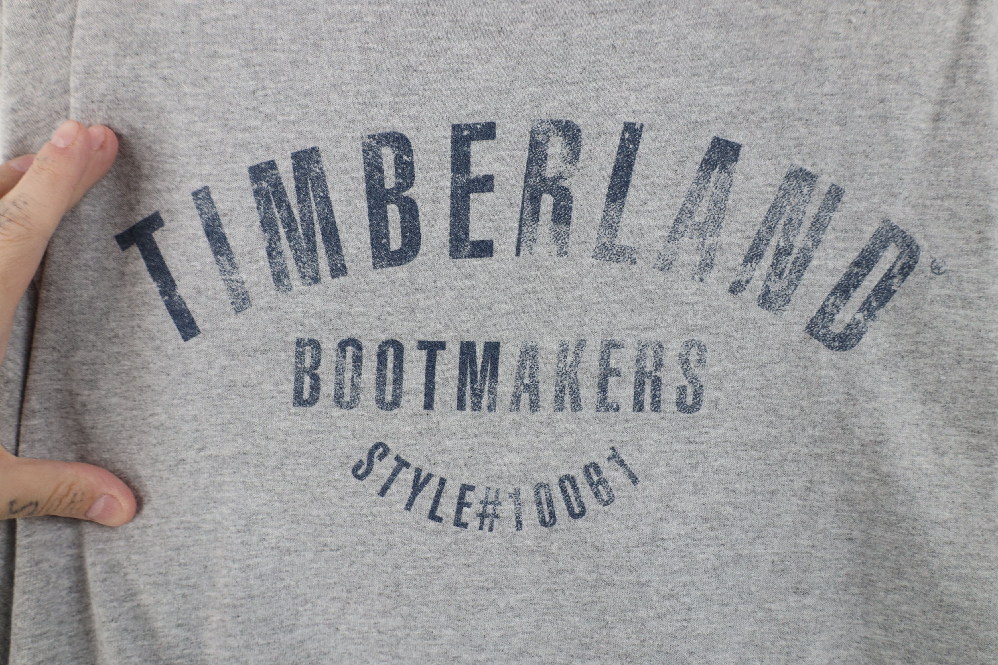 Timberland Vintage 90s Y2K Timberland Baggy Fit Bootmakers T-Shirt Size US XL / EU 56 / 4 - 4 Thumbnail