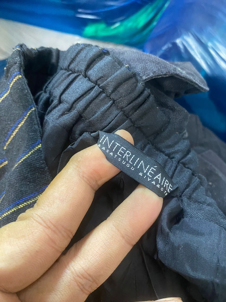 Japanese Brand INTERLINEAIRE BY MASATSUGU MIYAMOTO stripe pants Size 28" / US 6 / IT 42 - 7 Thumbnail