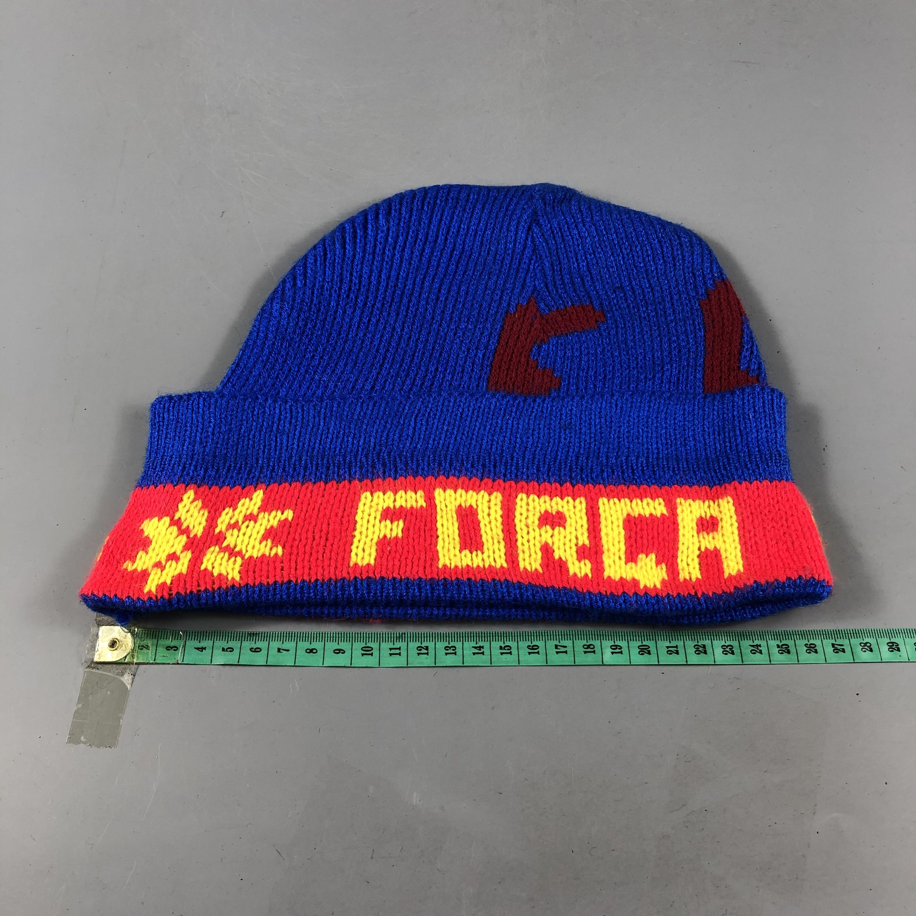 Vintage Forca Barca Beanie Snowcap Snow Hat B744 Size ONE SIZE - 4 Thumbnail