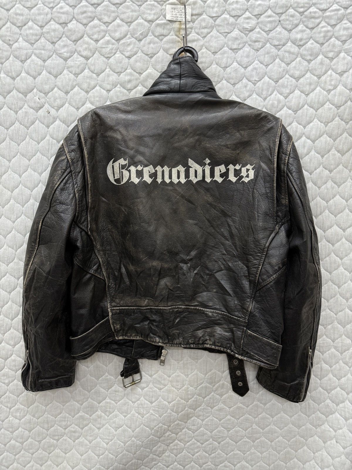 Genuine Leather 🔥🔥🔥ARCHIVE VINTAGE GRENADIERS DOUBLE COLLAR LEATHER JACKET Size US M / EU 48-50 / 2 - 1 Thumbnail