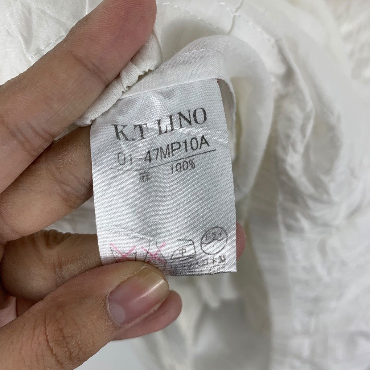 Vintage Vintage K.T LINO JAPAN Collection Linen Outdoor Jacket Size M / US 6-8 / IT 42-44 - 8 Thumbnail