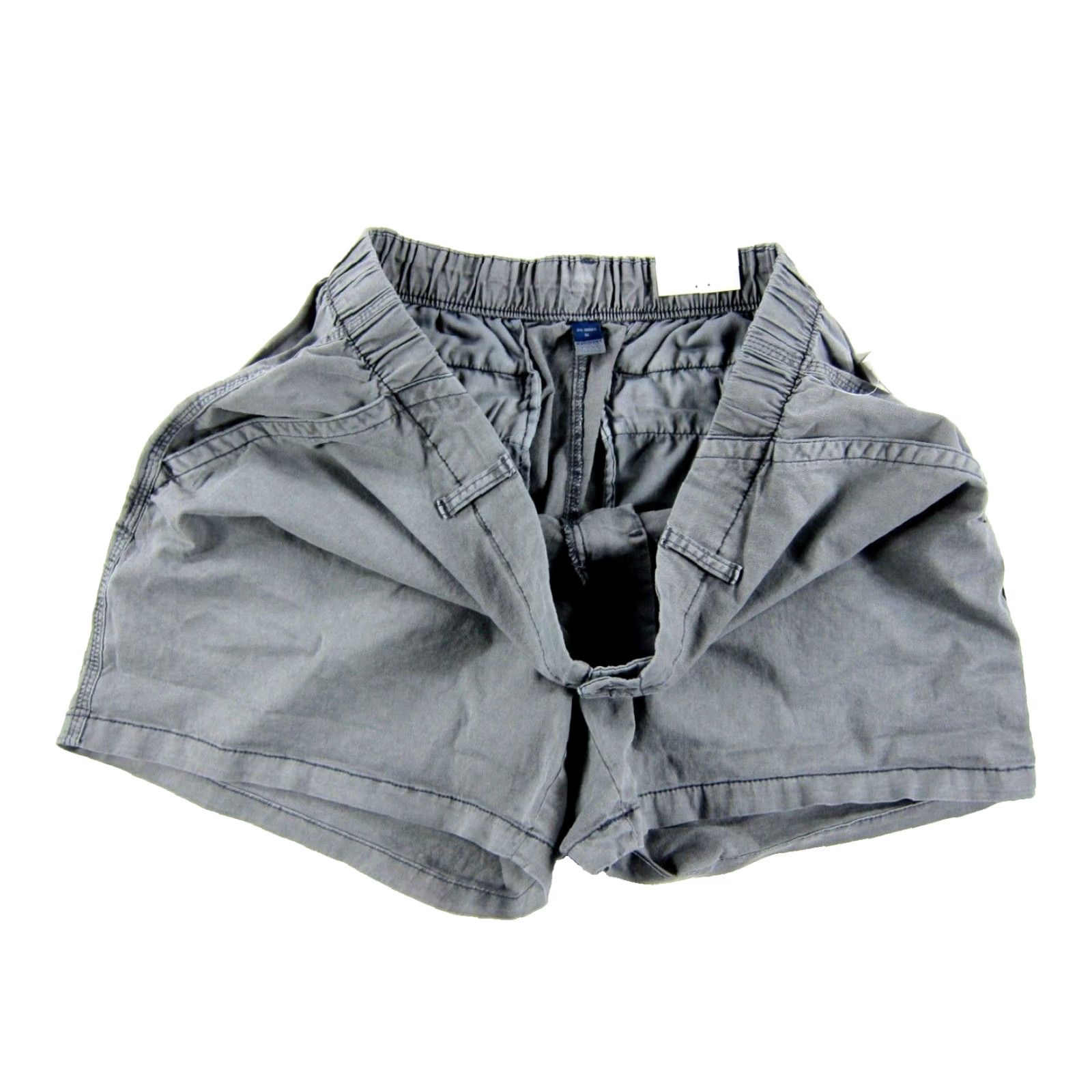 Old Navy VINTAGE Old Navy Grey Cotton Stretch High Rise Pocket OG Chino Short Woman XL Size 40" / US 18 - 5 Thumbnail