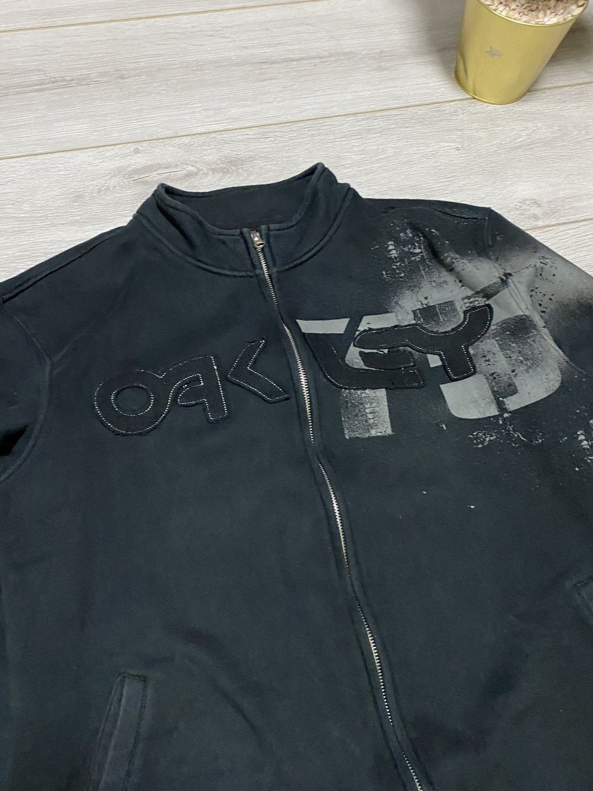 Oakley Oakley big logo spell out 75 vintage zip sweatshirt Size US XL / EU 56 / 4 - 3 Thumbnail