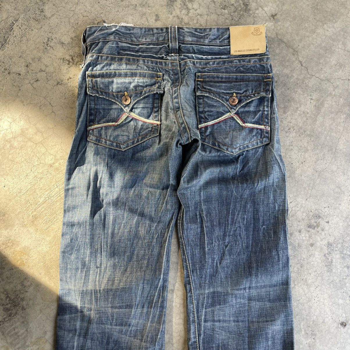 Los Angeles Apparel 🔥Vintage Los Angeles Denim Alter Distress Denim Jeans Size US 32 / EU 48 - 5 Thumbnail