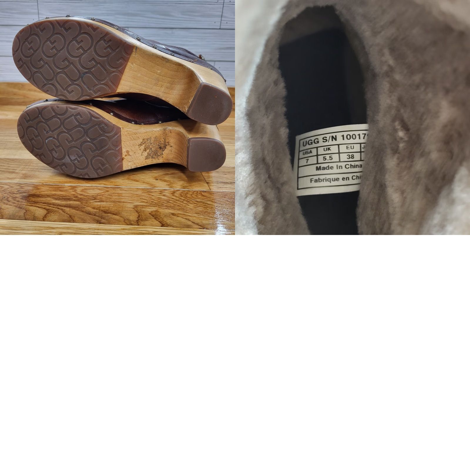 Ugg UGG Australia Lynnea Boots Women Fold Over Sherpa Lined Brown Leather Size 7 Boots Womens Brown Leather Shearling Fold Over UGG Australia Lynnea Boots Size US 7 / IT 37 - 9 Thumbnail
