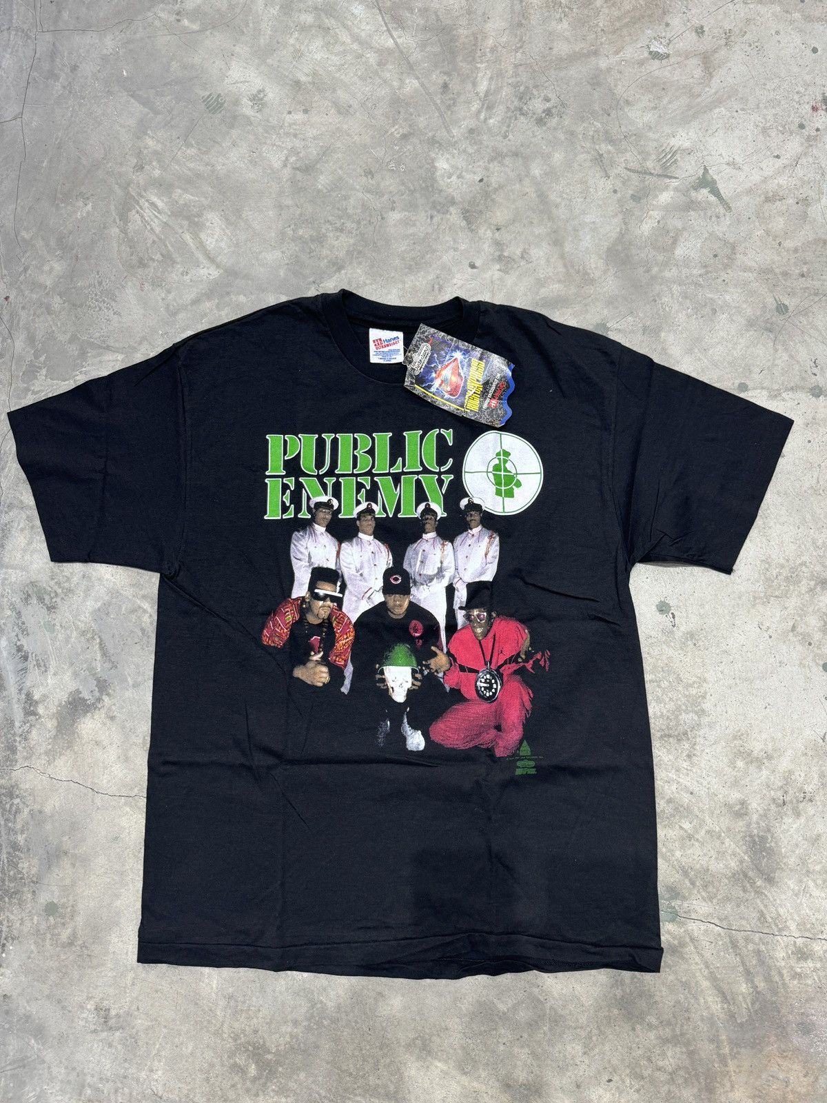 Public Enemy × Rap Tees × Vintage Vintage Public Enemy 1991 DS XL RARE VTG supreme PE Raps Tee Size US XL / EU 56 / 4 - 1 Thumbnail