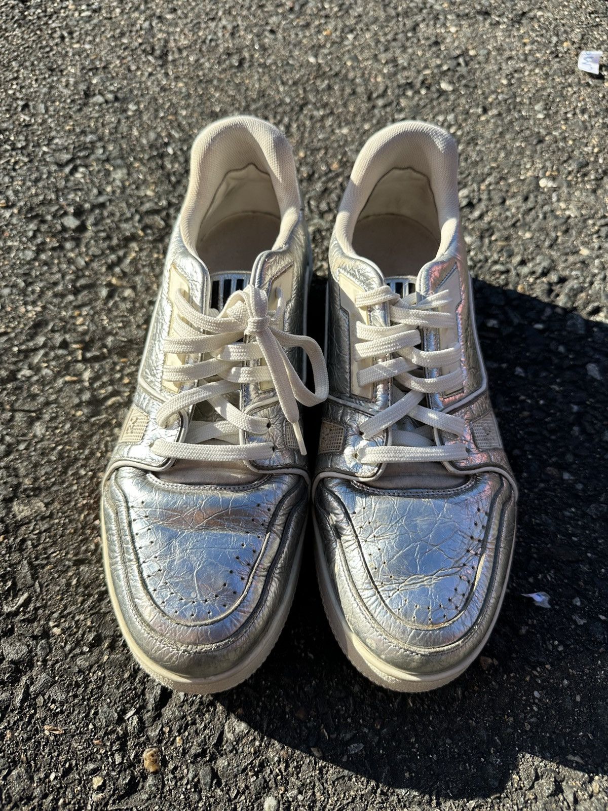 Louis Vuitton Louis Vuitton Trainer Metallic/Orange Size US 8 / EU 41 - 17 Thumbnail