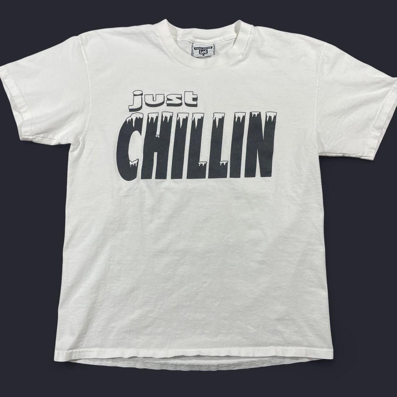 Lee × Vintage Vintage 90’s Just Chillin Graphic T-Shirt Size US L / EU 52-54 / 3 - 1 Thumbnail