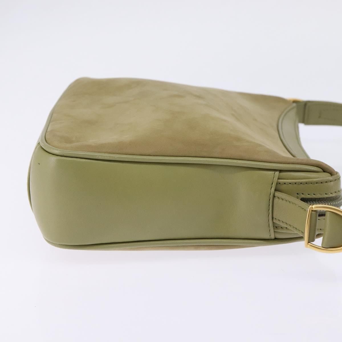 Gucci GUCCI Shoulder Bag Suede Leather Green Gold Size ONE SIZE - 5 Thumbnail