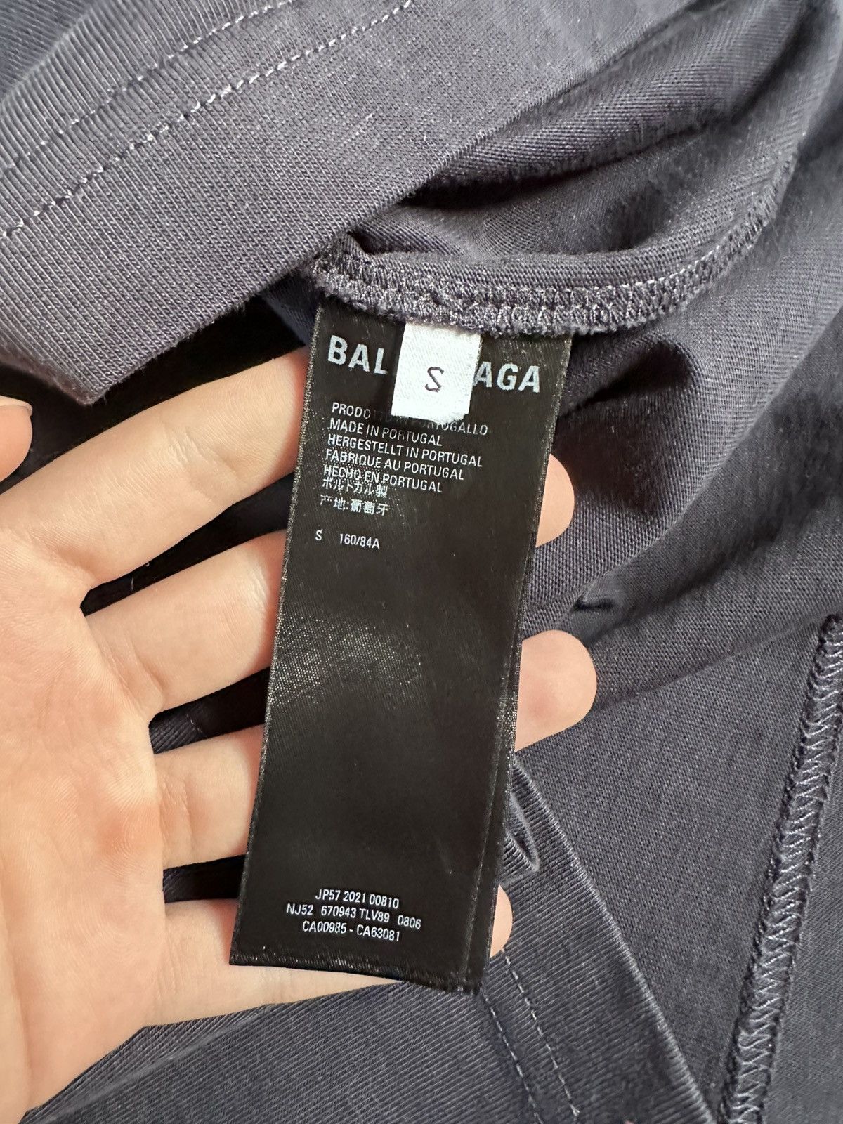 Balenciaga balenciaga college logo est 1917 navy tshirt Size US XS / EU 42 / 0 - 4 Thumbnail