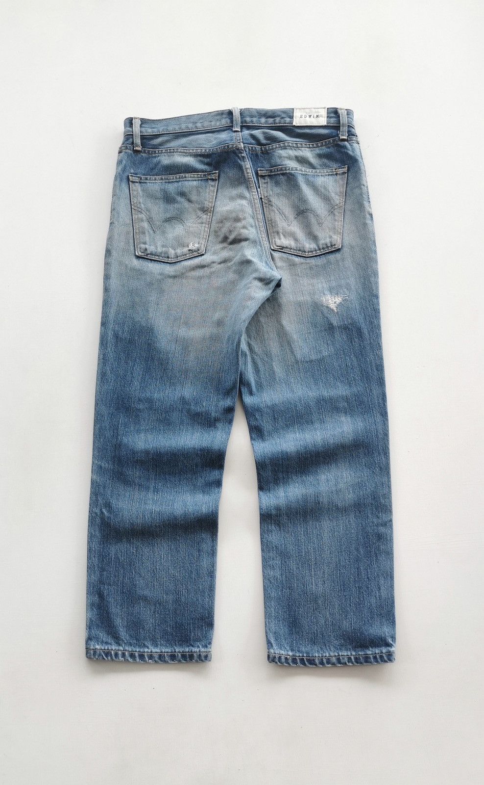 Edwin Edwin White Label KS0003 Distressed Denim Shorts Size US 32 / EU 48 - 5 Thumbnail
