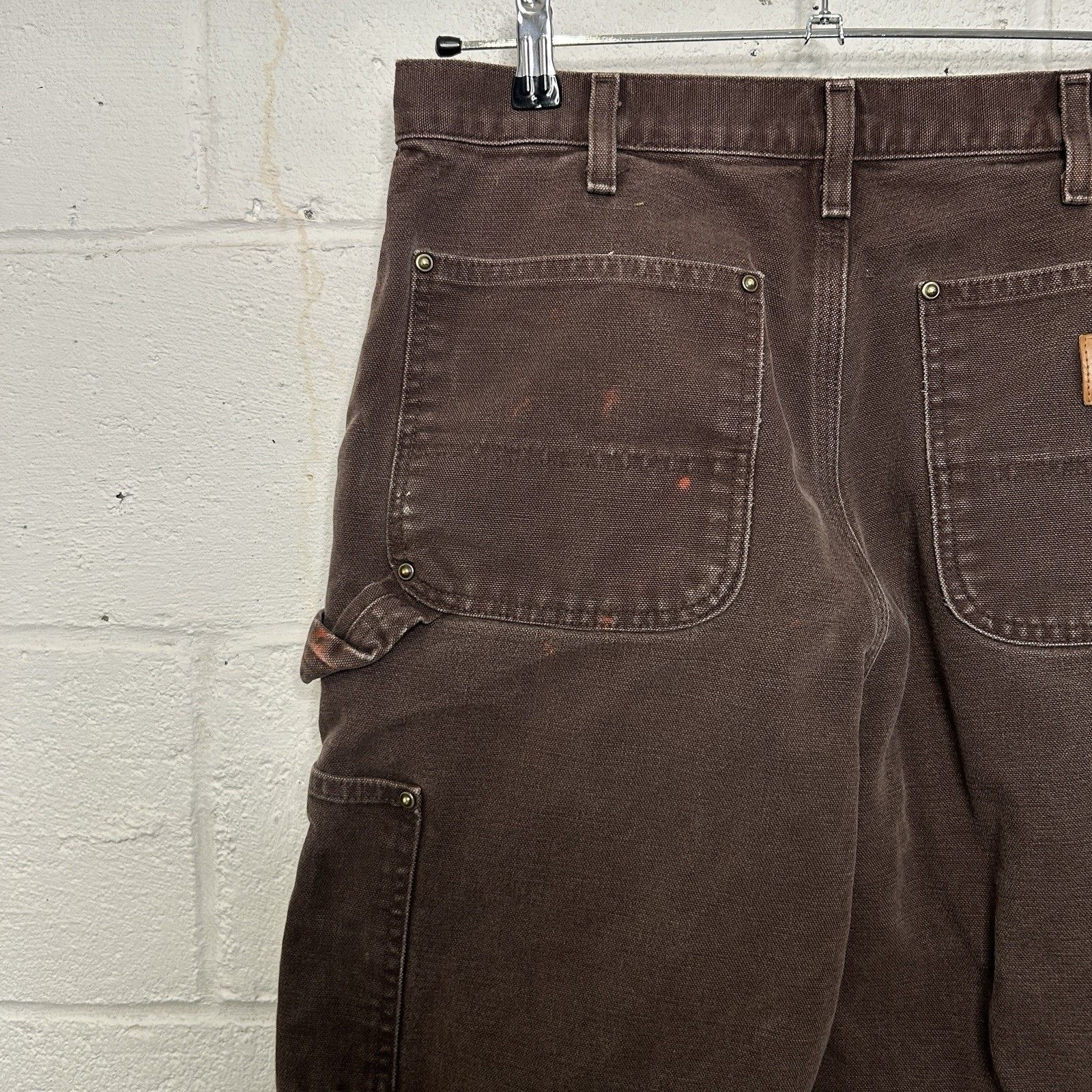 Carhartt Vintage Carhartt DoubleKnee Dungaree Pants “Dark Brown” Size US 32 / EU 48 - 10 Thumbnail