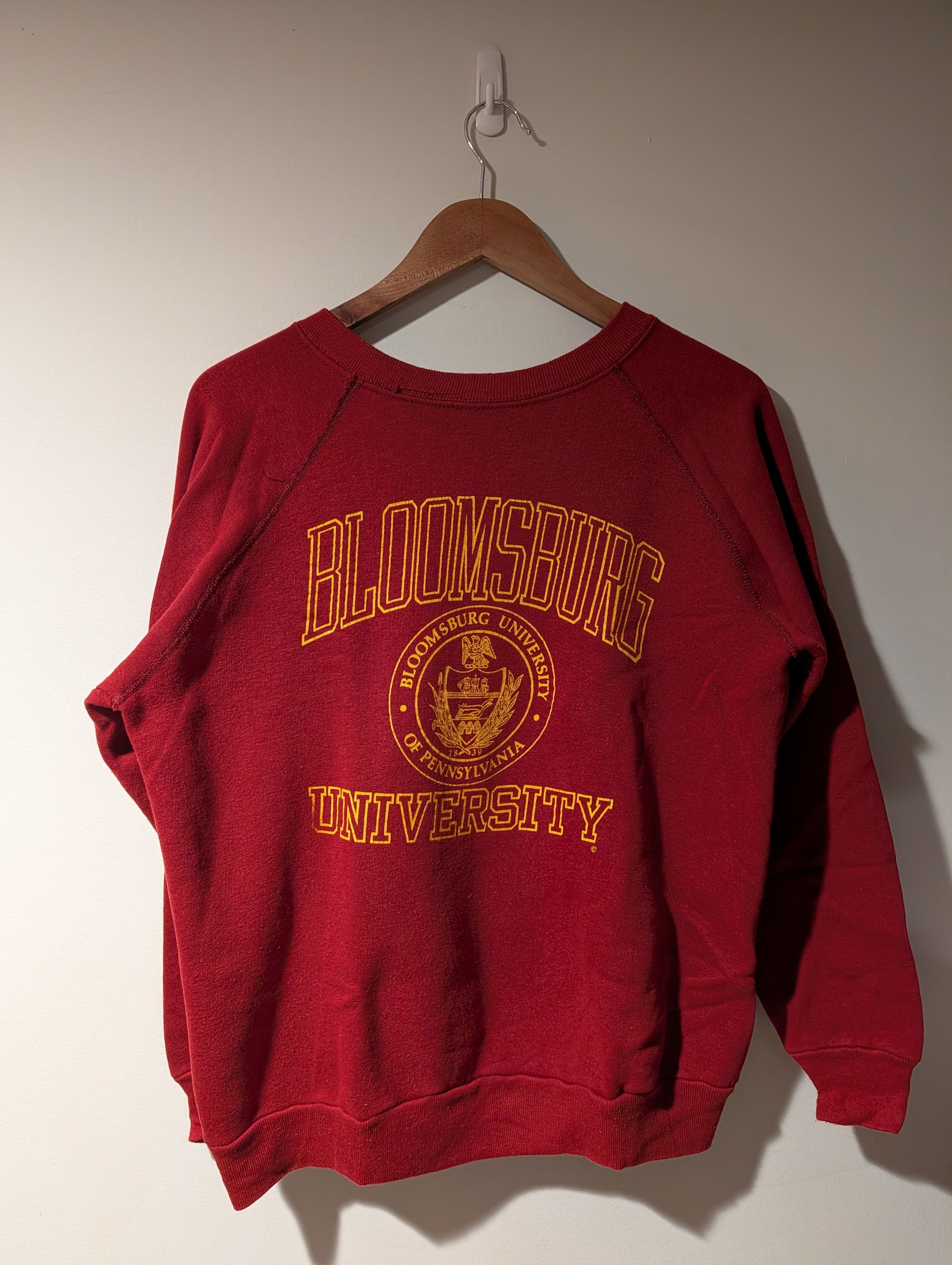NCAA Vintage 70s Bloomsburg University Red X-Large Sweatshirt Size US XL / EU 56 / 4 - 1 Thumbnail