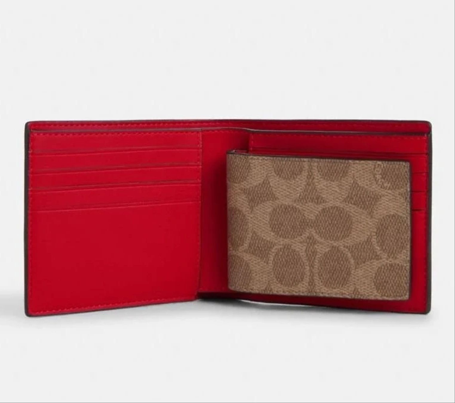Coach 3 In 1 Wallet In Signature Canvas CW380 Size ONE SIZE - 10 Thumbnail