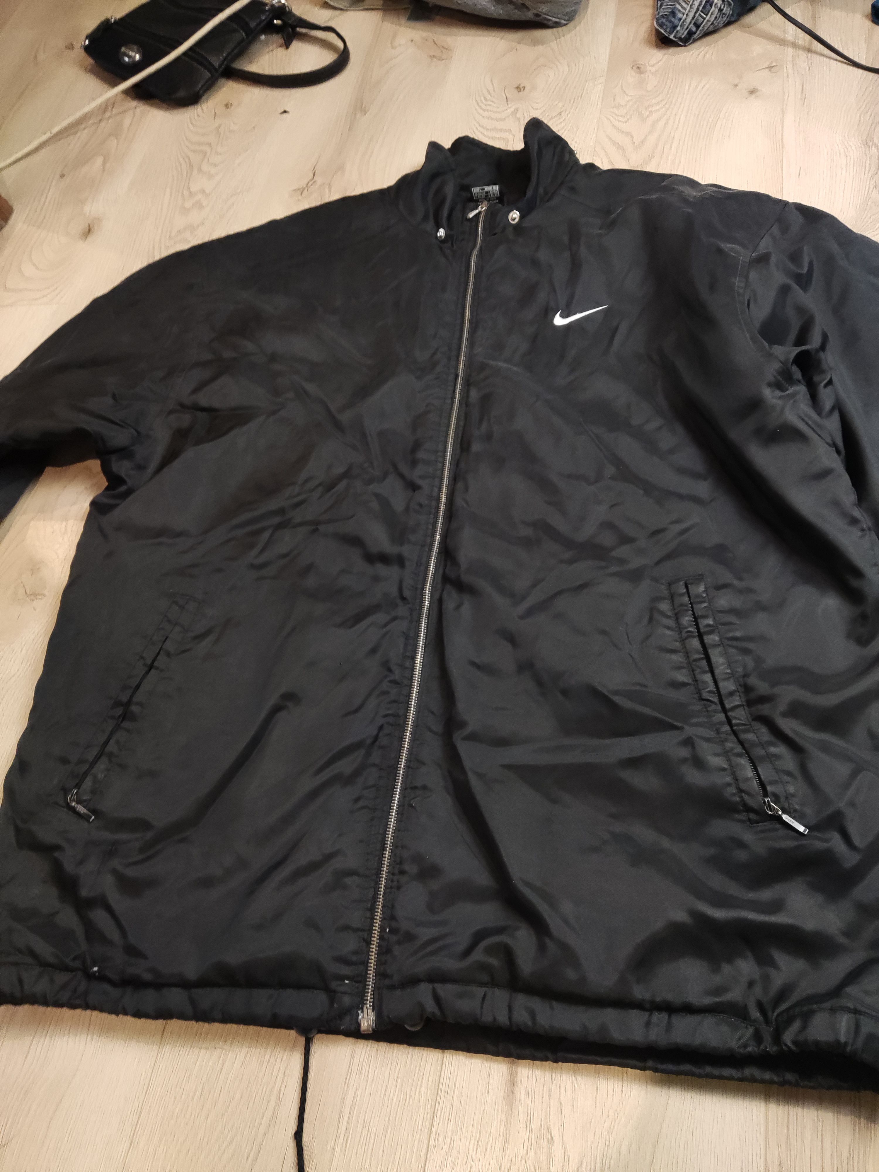 Japanese Brand × Nike Vintage NIKE 90s oversized distressed swoosh logo bomber zip Size US L / EU 52-54 / 3 - 10 Thumbnail