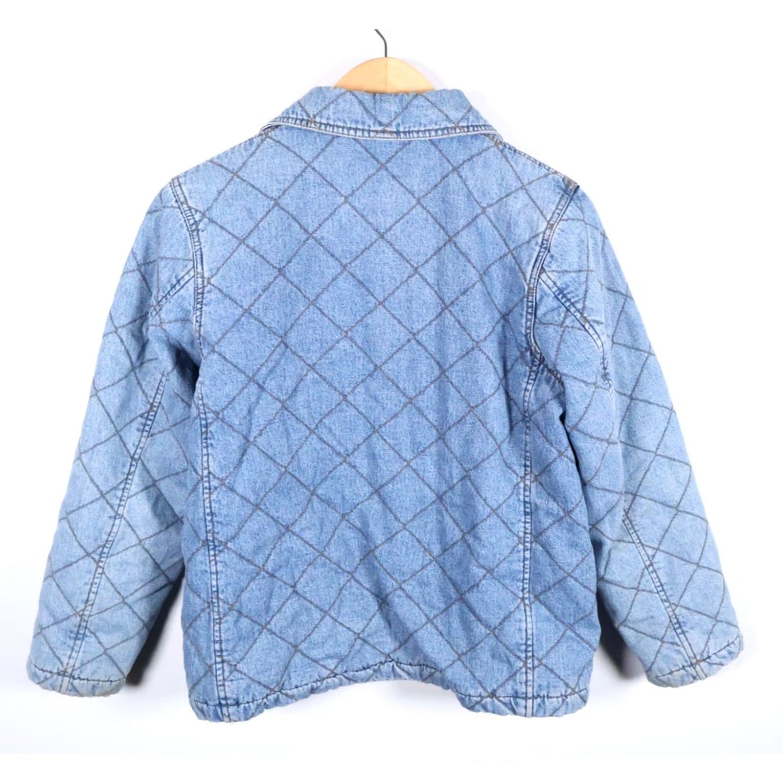 Vintage Lauren Jeans Co. Polo Ralph Blue Quilted Double Breasted Peacoat Women's Small Size 28" / US 6 / IT 42 - 2 Thumbnail
