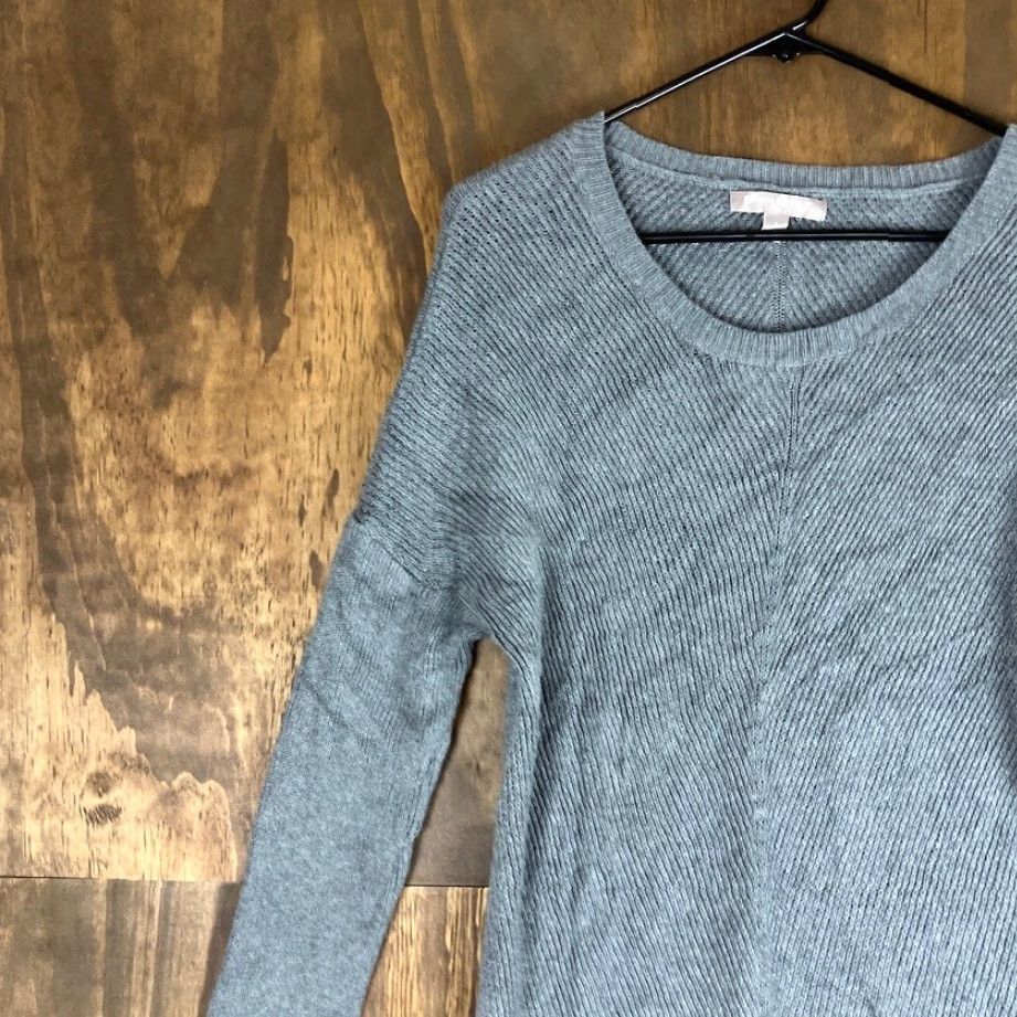 Banana Republic Banana Republic Womens Sweater Gray Round Neck Long Sleeve S Knit Pullover Casual Workwear Professional Minimalist 90s? Size S / US 4 / IT 40 - 3 Thumbnail